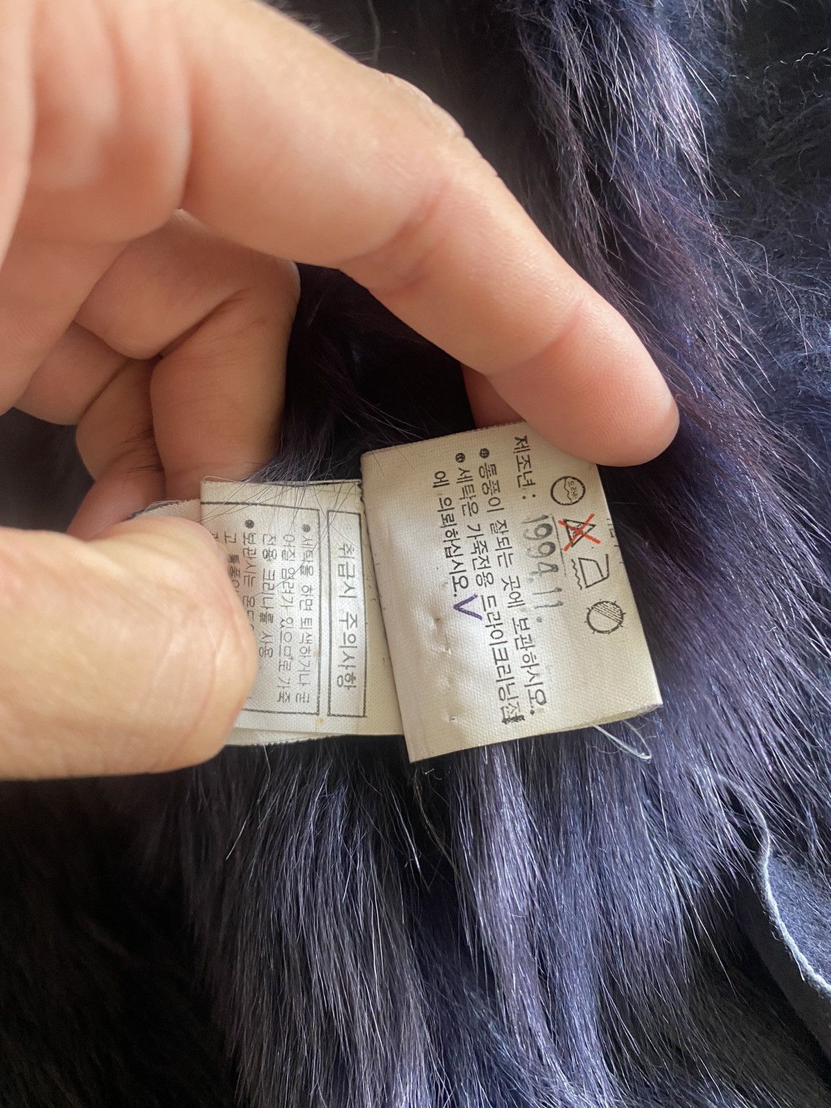 Vintage 1994 KIM WOOJONG B-3 STYLE LEATHER FUR JACKET SHEEPSKIN LGB Size US M / EU 48-50 / 2 - 6 Thumbnail