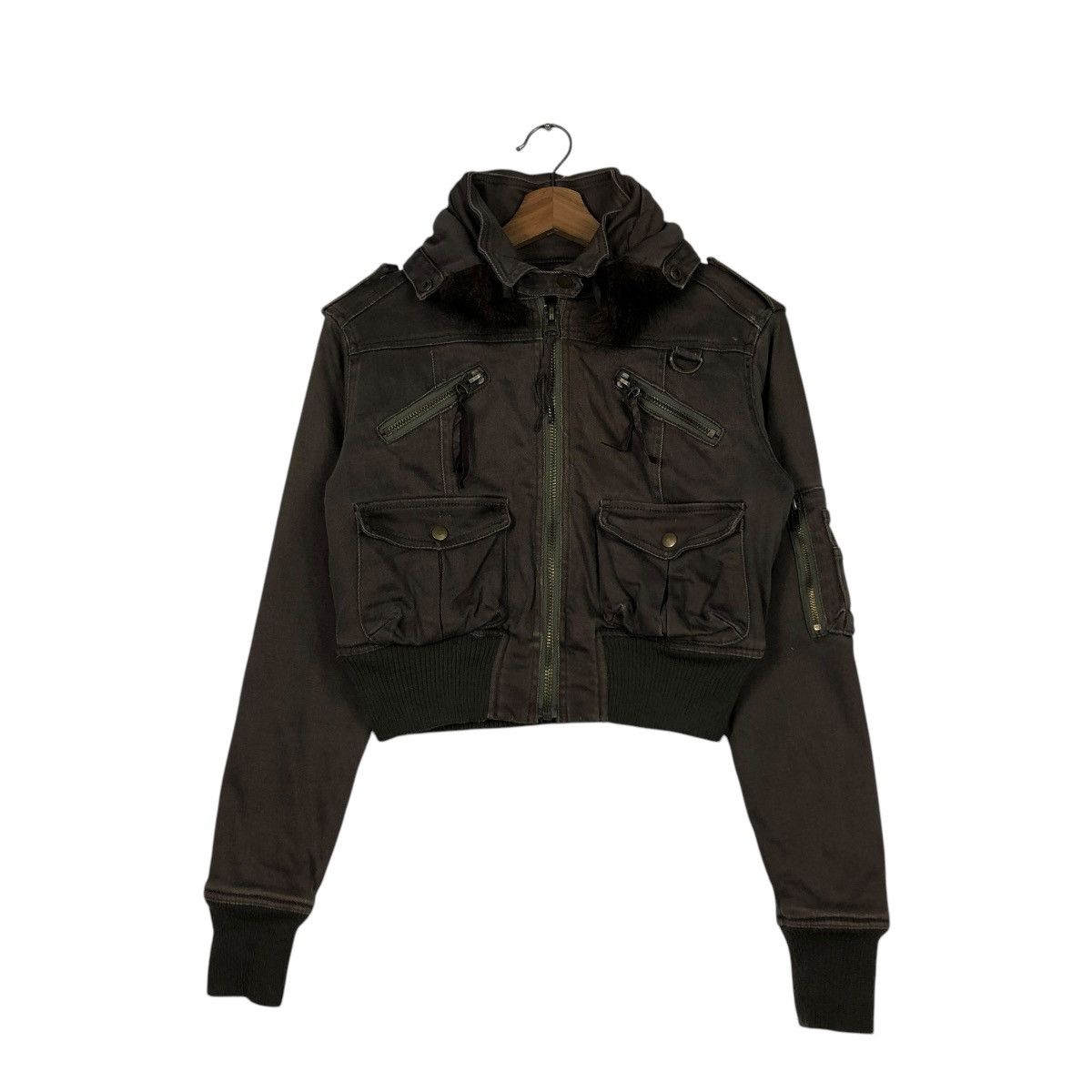 Hysteric Glamour 🔥VINTAGE CROPPED BOMBER BIKER JACKET HEAVEN AND EARTH Size US S / EU 44-46 / 1 - 3 Thumbnail