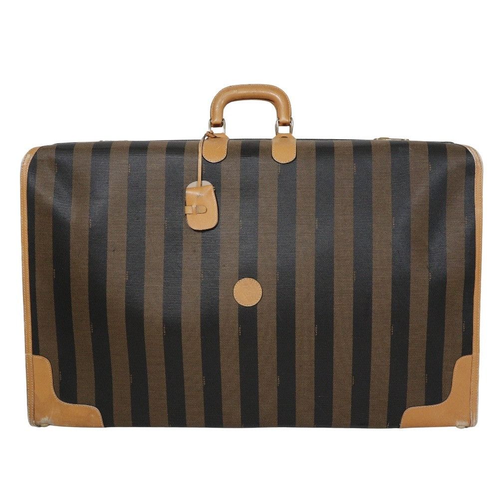 Fendi Fendi Fendi Pequin PVC Leather Bag Leather Travel Bag DUTY FREE for USA Size ONE SIZE - 1 Thumbnail