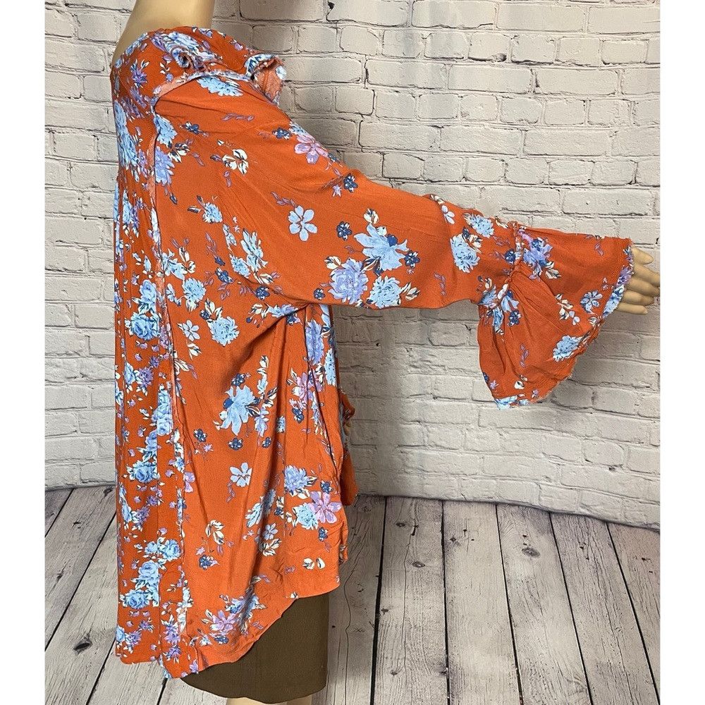 Free People NWT New $108 Free People Lorretta Floral Viscose Tunic Size Size S / US 4 / IT 40 - 4 Thumbnail