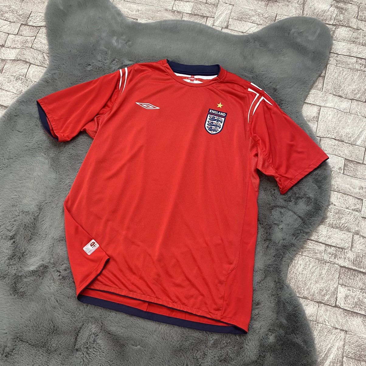 Umbro ENGLAND NATIONAL TEAM 2004/2005 AWAY FOOTBALL JERSEY UMBRO Size US XL / EU 56 / 4 - 3 Thumbnail