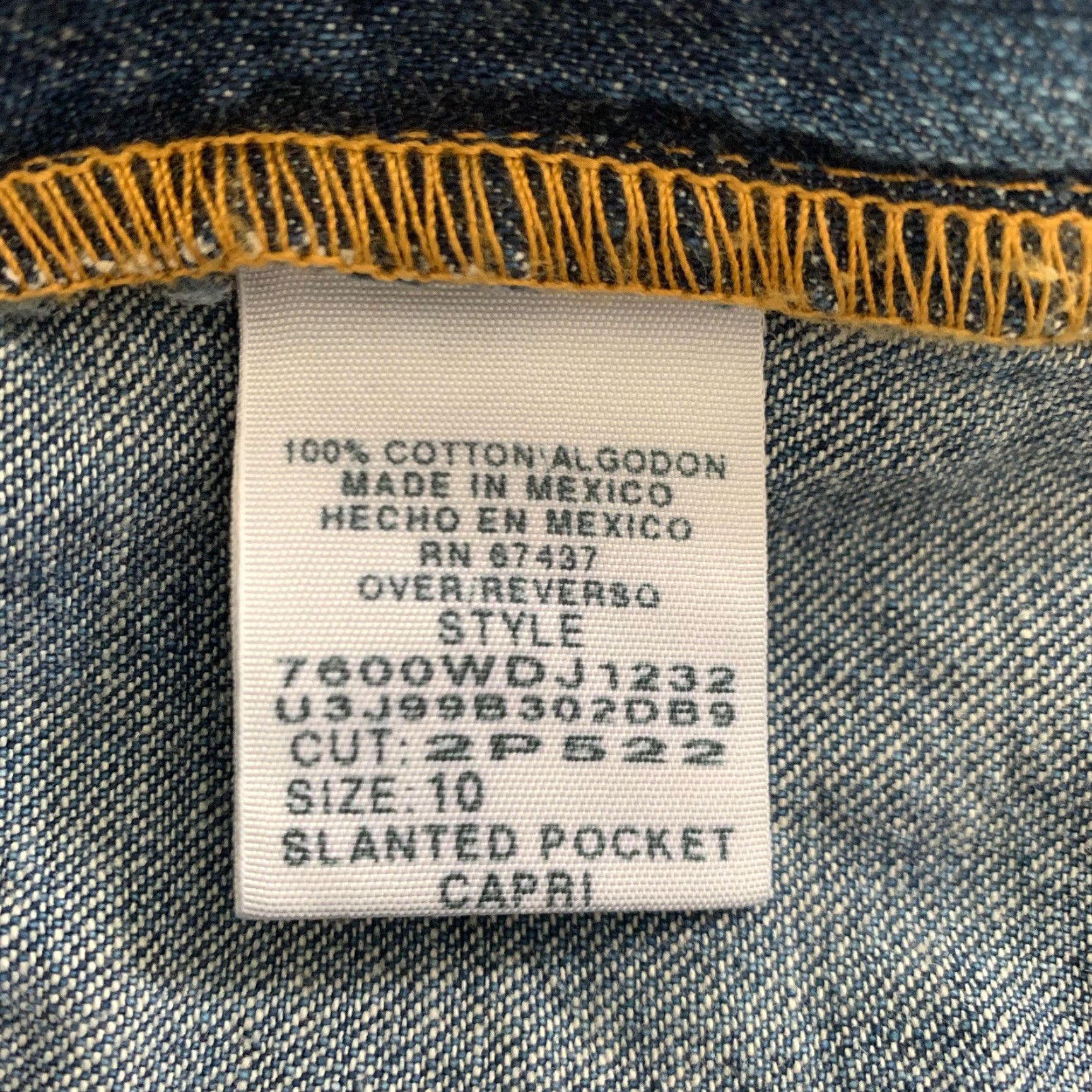 Vintage Ralph Lauren Polo Jeans Co Womens Sz 10 Slanted Pocket Capri Front Pockets Size 32" / US 10 / IT 46 - 4 Thumbnail