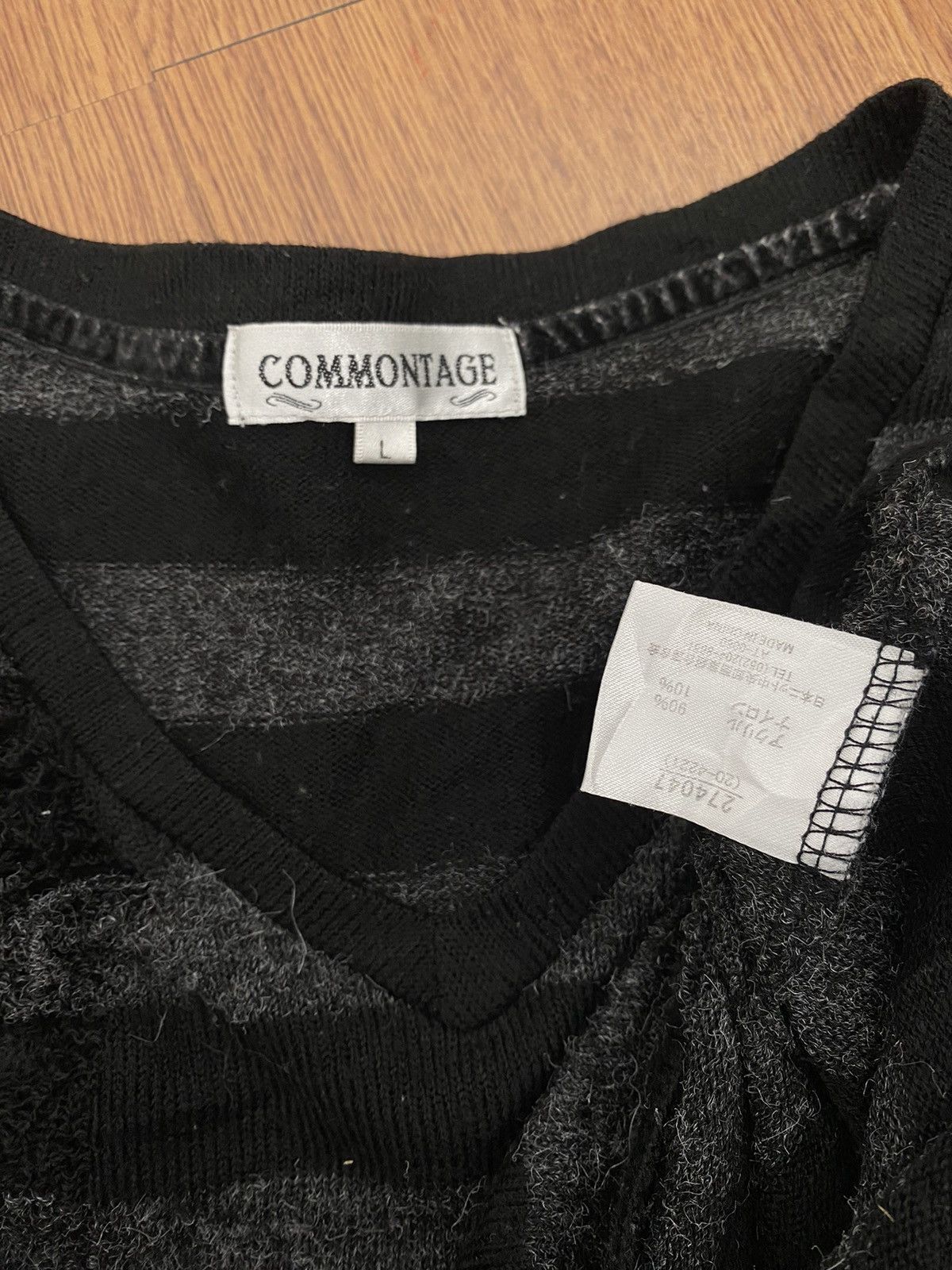 If Six Was Nine × Japanese Brand × Le Grande Bleu (L.G.B.) Commontage Mohair distressed knit Size US L / EU 52-54 / 3 - 4 Thumbnail