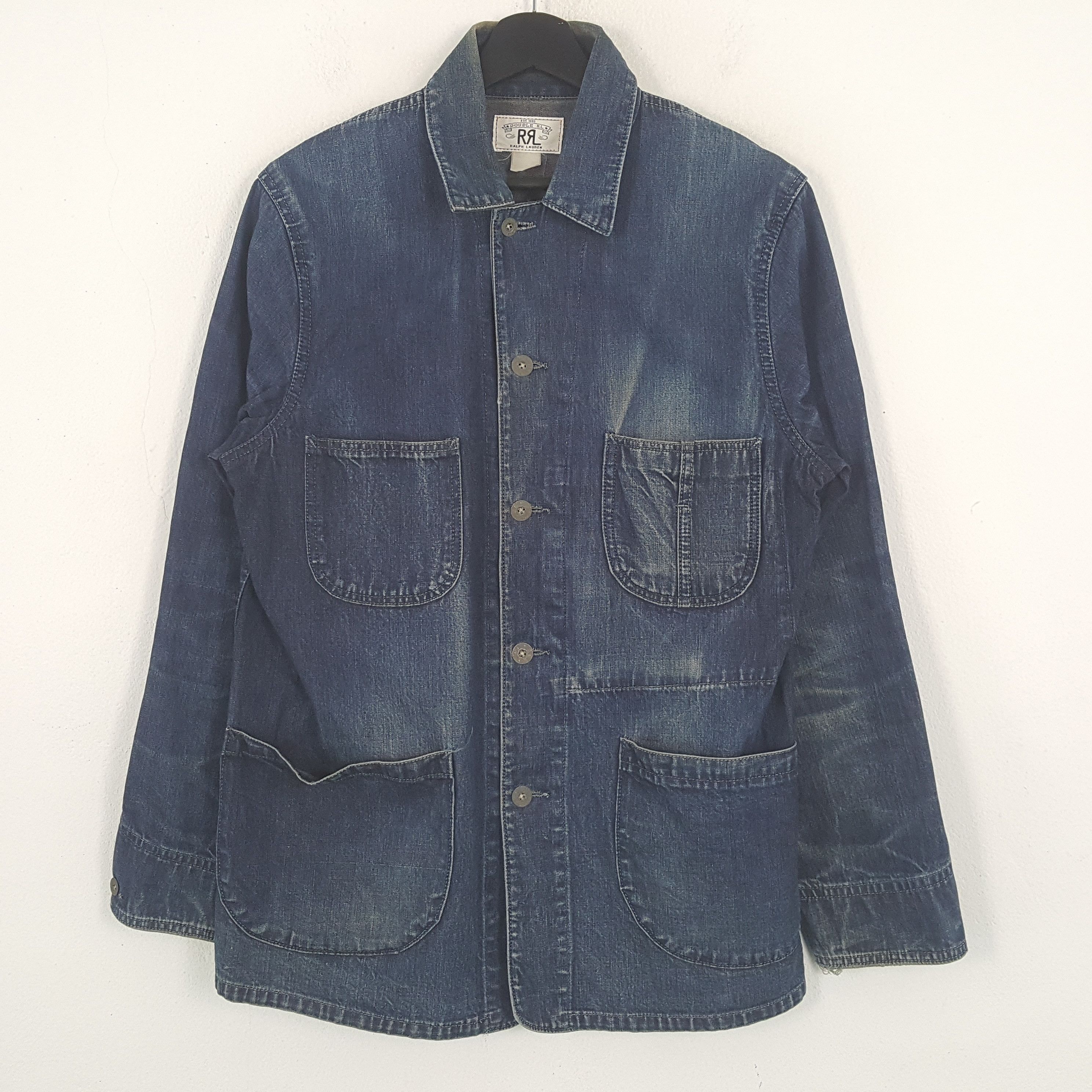 RRL Ralph Lauren × Vintage RRL Ralph Lauren Fashion Style Denim Jacket Size US S / EU 44-46 / 1 - 1 Thumbnail