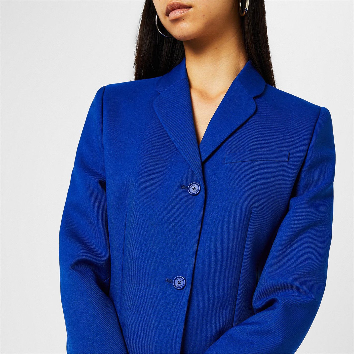 Off-White o1g2r1mq0125 Blazer in Blue Size M / US 6-8 / IT 42-44 - 3 Thumbnail