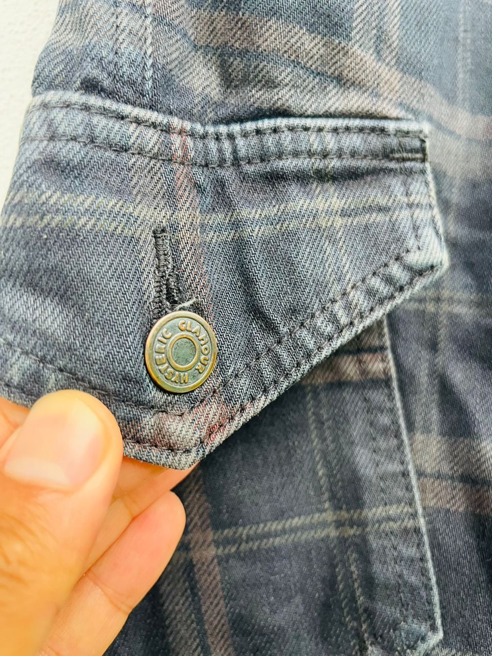 Hysteric Glamour Vintage HYSTERIC GLAMOUR Denim Trucker Size 31" - 8 Thumbnail