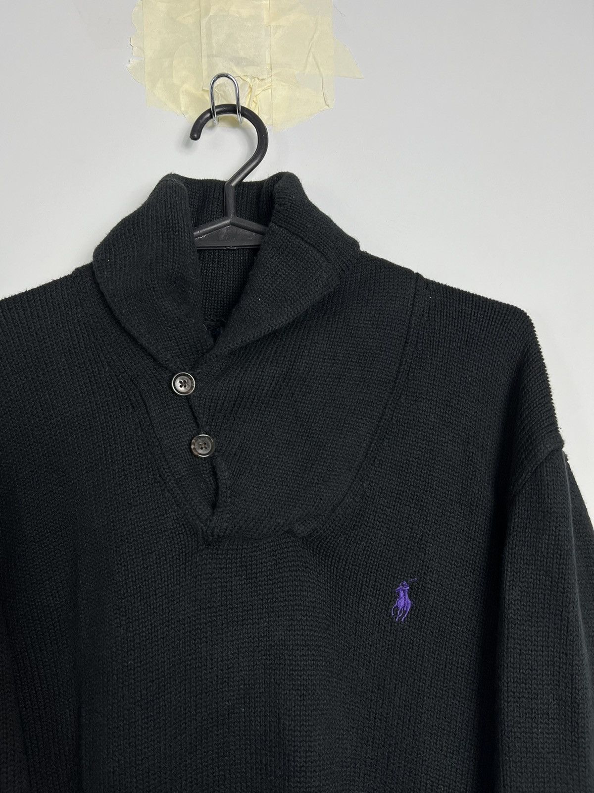 Polo Ralph Lauren × Ralph Lauren Sweater Polo Ralph Lauren 100% Cotton Black Size US M / EU 48-50 / 2 - 2 Thumbnail