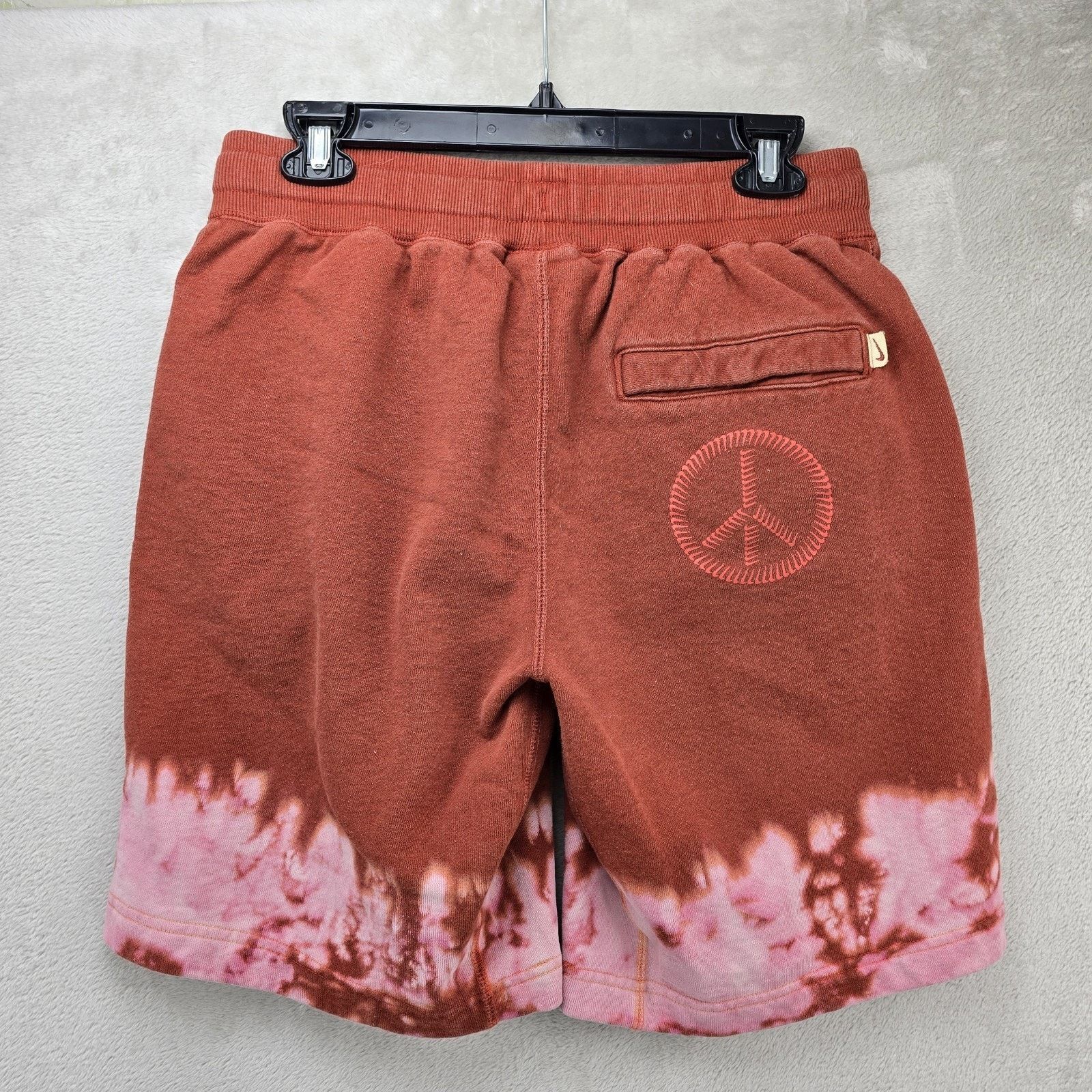 Nike Nike Sportswear French Terry Peace Shorts Mens Small Orange Size US 30 / EU 46 - 7 Thumbnail