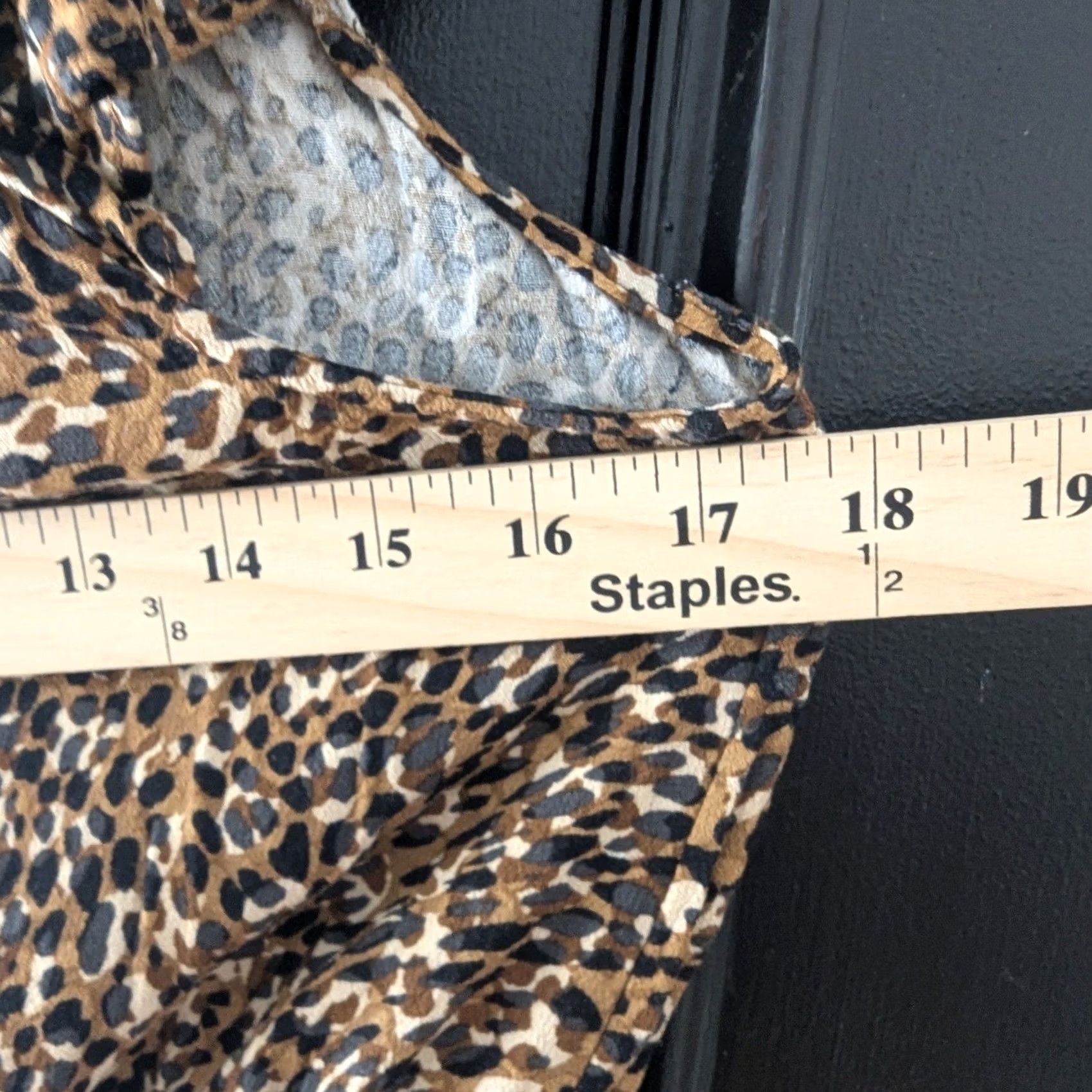 Old Navy Old Navy Womens Leopard Print Peplum Top Ruffle V-Neck Smocked Waist Womens M Size M / US 6-8 / IT 42-44 - 6 Thumbnail