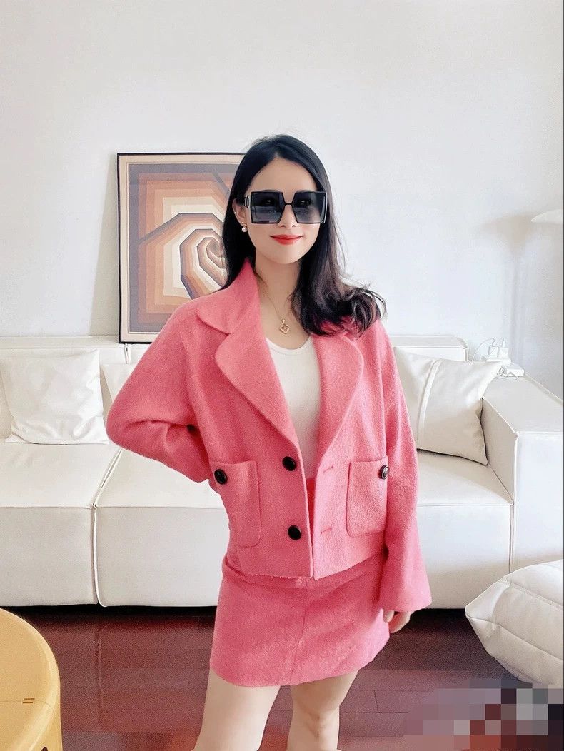 Gucci Gucci Pink wool coat 2502-Nextarrow Size US XXS / EU 40 - 9 Thumbnail