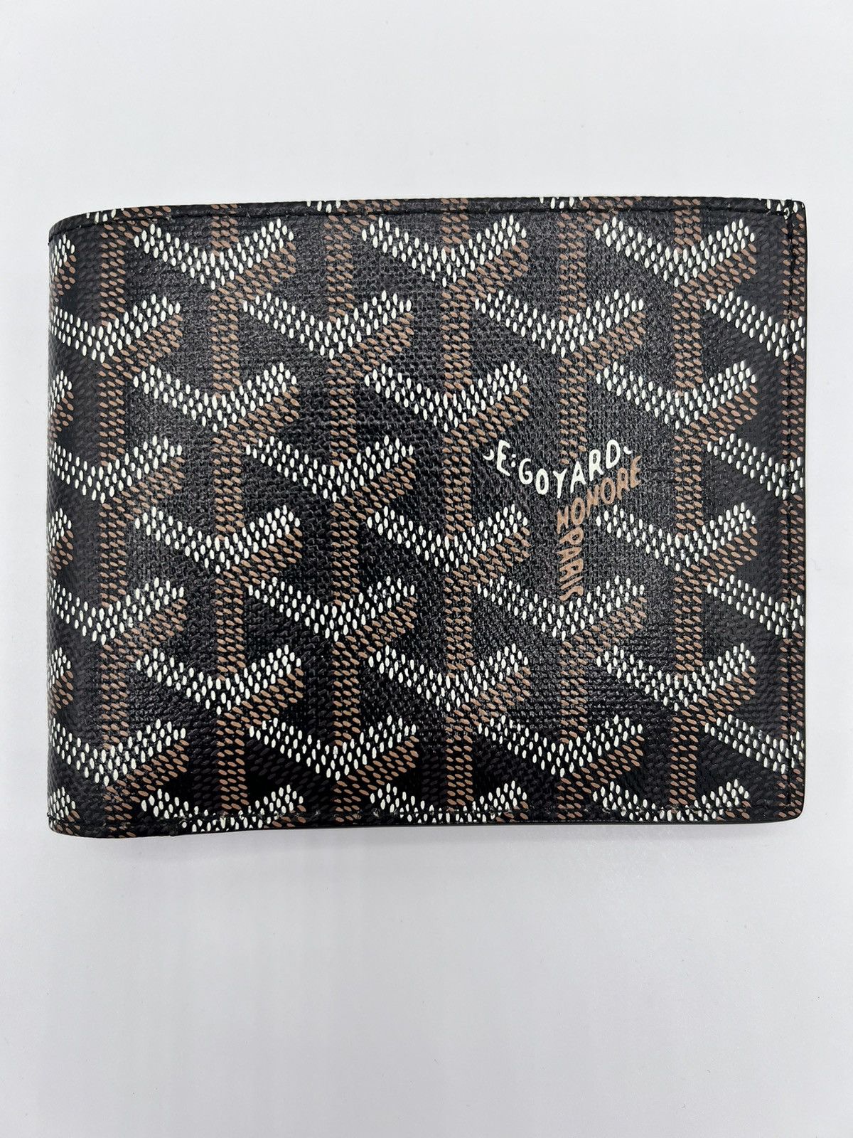 image of Goyard Saint Florentin Black Wallet in Brown, Men's
