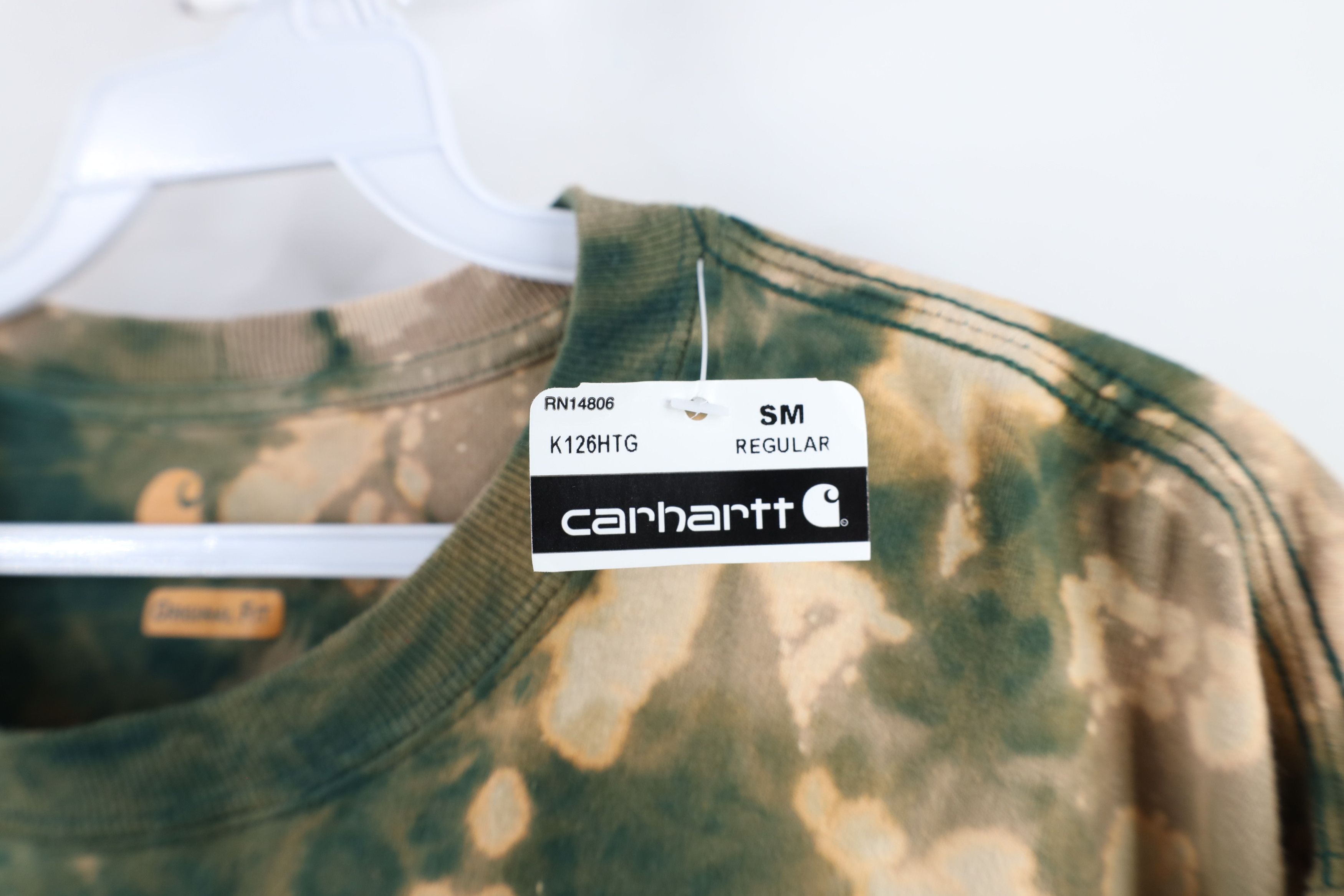 Carhartt New Carhartt Acid Wash Long Sleeve Pocket T-Shirt Green Size US S / EU 44-46 / 1 - 5 Thumbnail