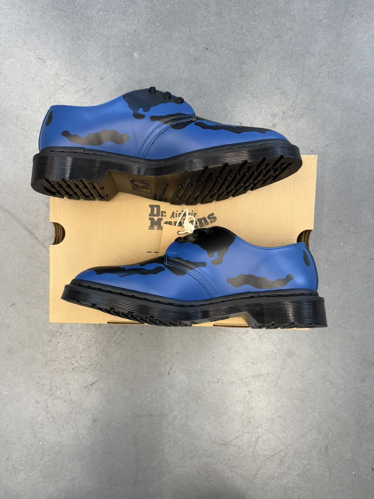Dr. Martens 1461 3-Eye Shoes Supreme Skull Blue