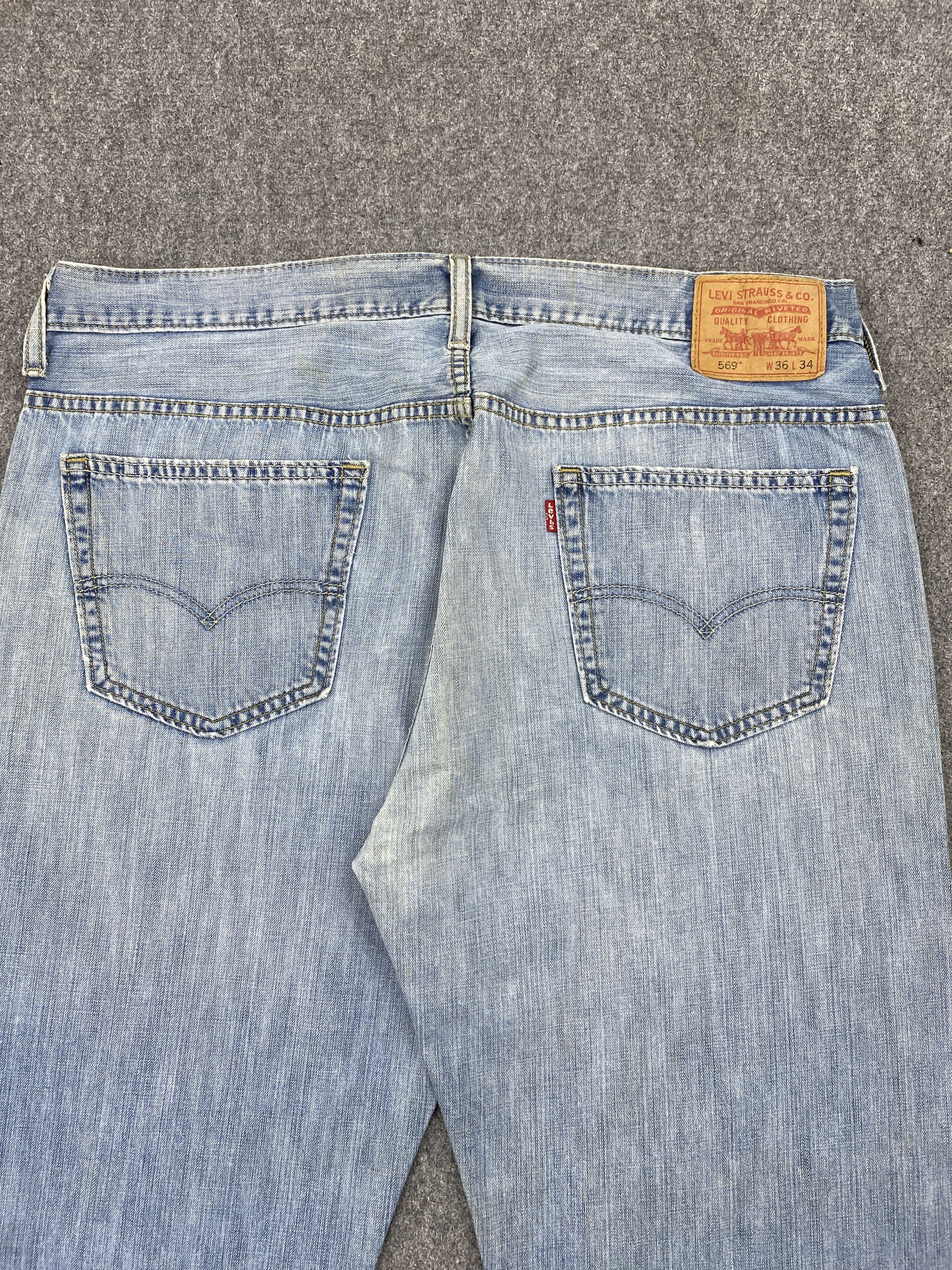 Levi's Vintage Levis 569 Earthtone Blue Jeans DP2341 Size US 36 / EU 52 - 4 Thumbnail