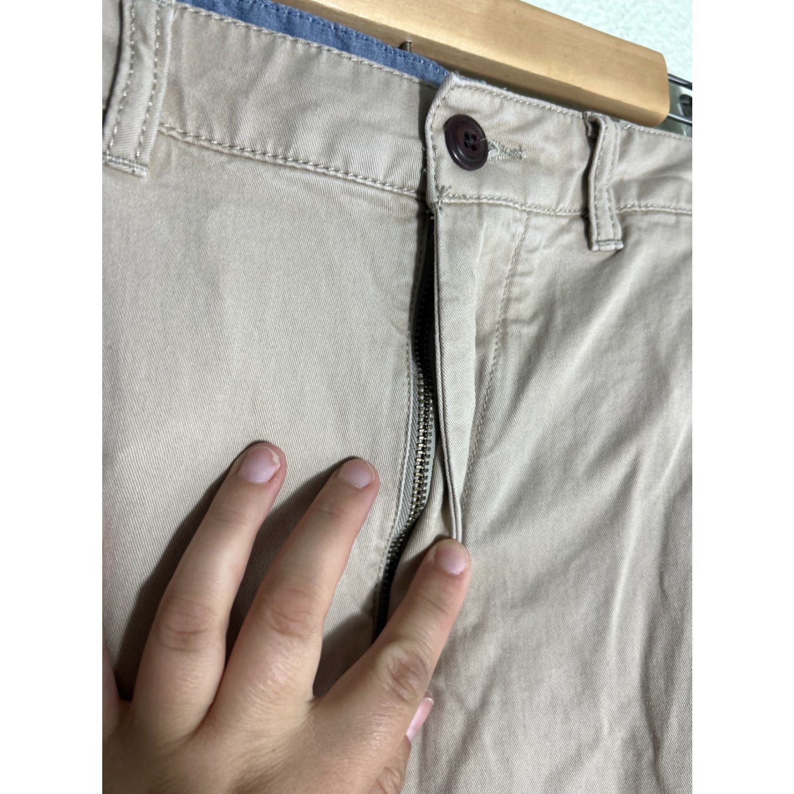 Vintage LL Bean Pants Mens 32x31 Beige Chino Classic Fit Straight Leg 509409 Size US 32 / EU 48 - 6 Thumbnail