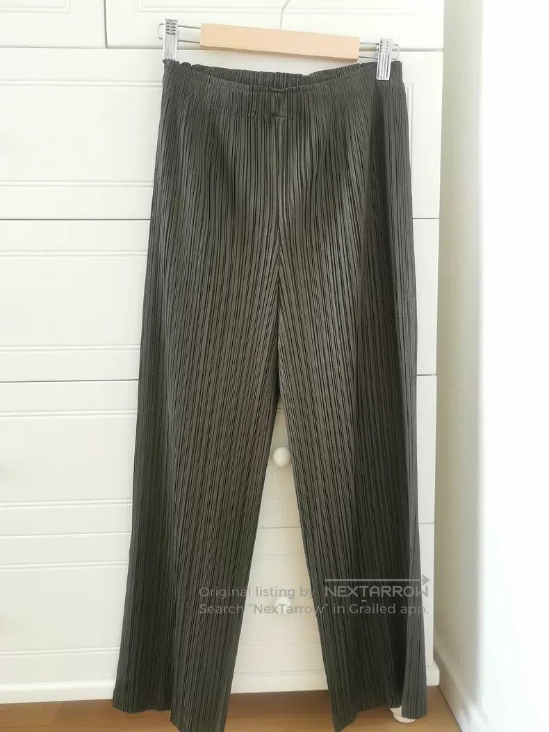 Issey Miyake Issey Miyake size:3 Green Long Pants Size 22" - 1 Thumbnail