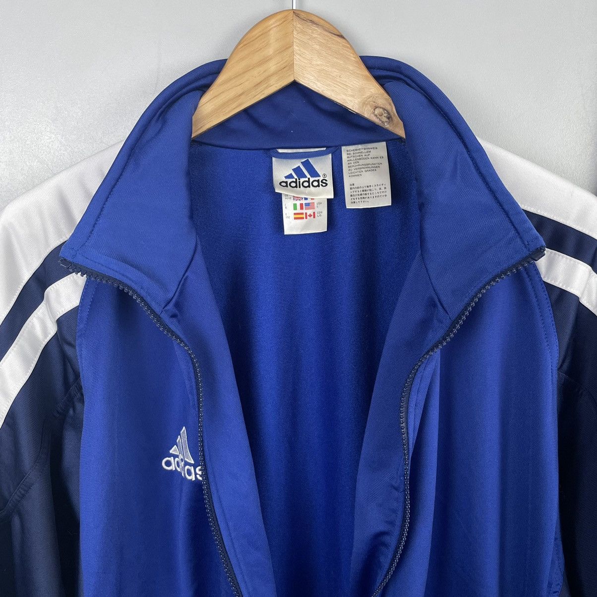 Adidas × Vintage 🔥RARE🔥 Vintage Adidas 90’s Tracksuit blue size Large y2k Size 46L - 6 Thumbnail
