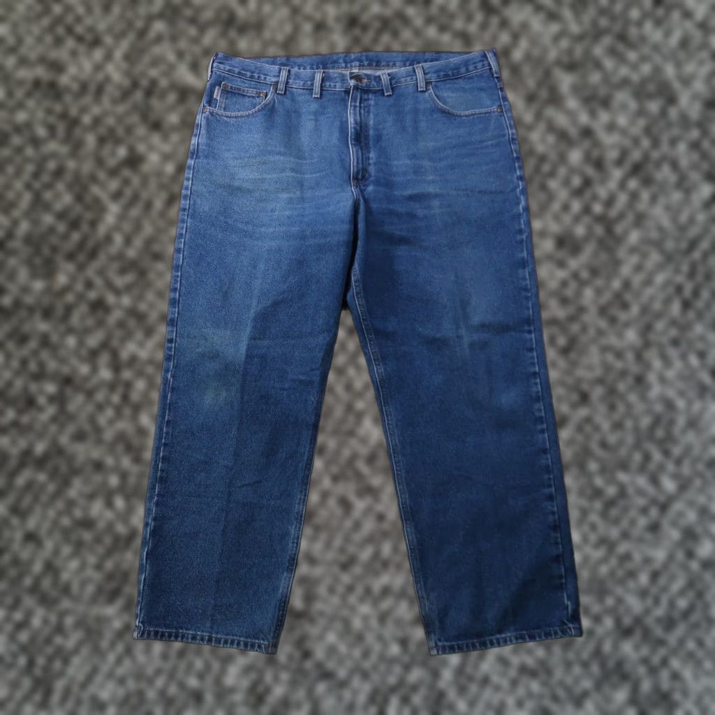 Carhartt VINTAGE Carhartt Jeans Men 44x30 Blue Denim Relaxed 5-Pocket Straight Vintage Grunge 80s 90s American Rock Mens Size US 44 / EU 60 - 1 Thumbnail