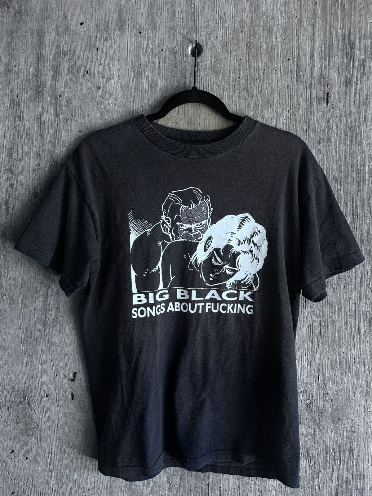 Band Tees × Vintage STEVE ALBINI BIG BLACK BAND T SHIRT SONGS ABOUT FUCKING Size US M / EU 48-50 / 2 - 1 Thumbnail