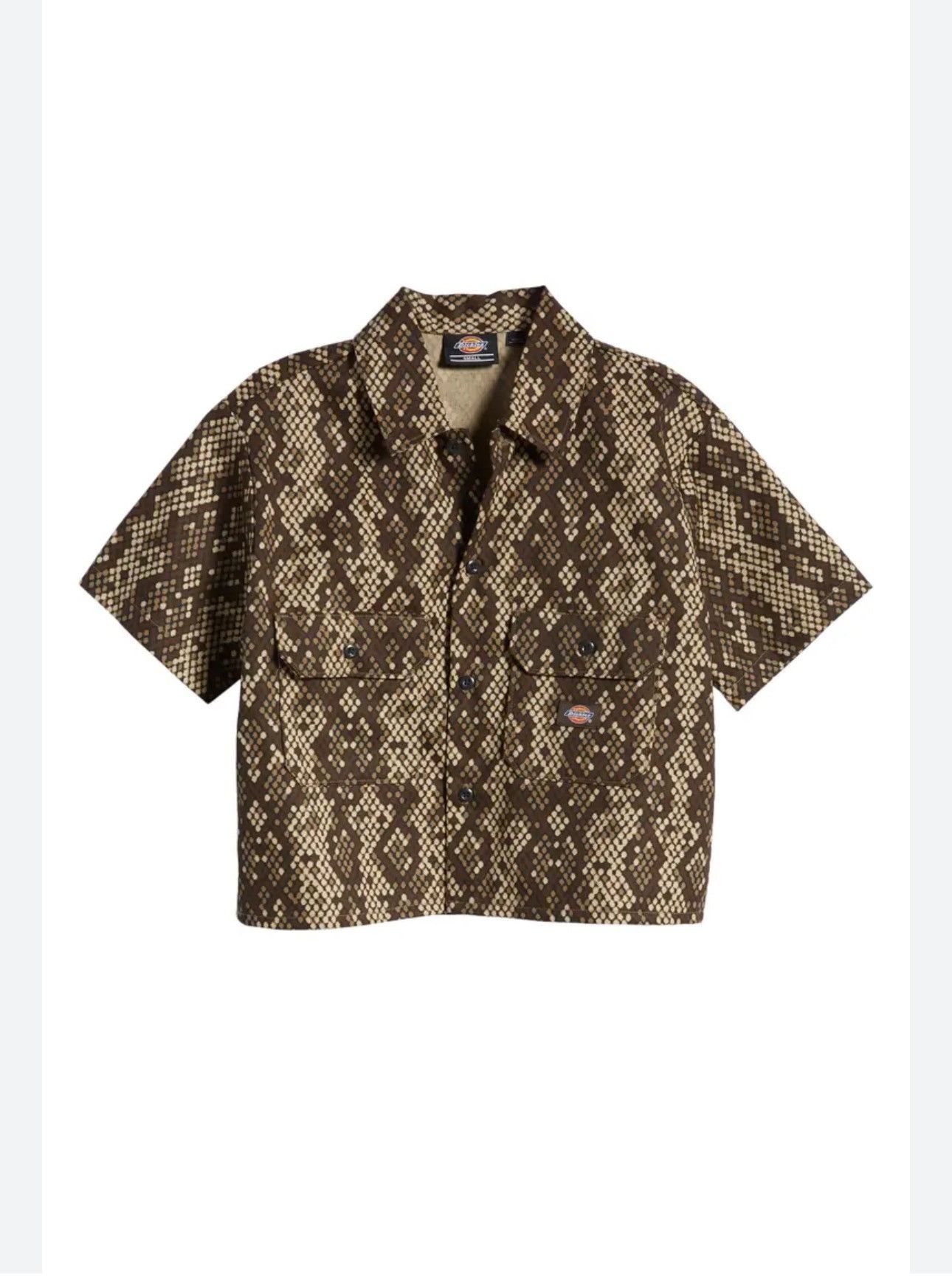 Dickies Dickies brown camden snake print crop twill top size M Size M / US 6-8 / IT 42-44 - 1 Thumbnail