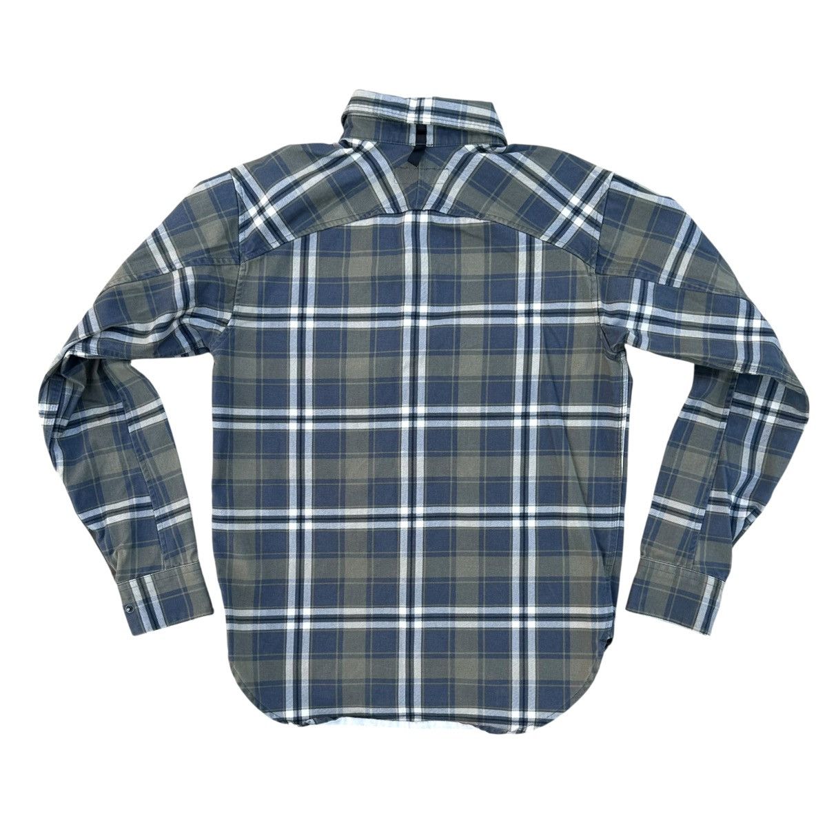 Rag & Bone Rag & Bone Engineered Plaid Snap Up Shirt Green/Blue Small Size US S / EU 44-46 / 1 - 2 Thumbnail