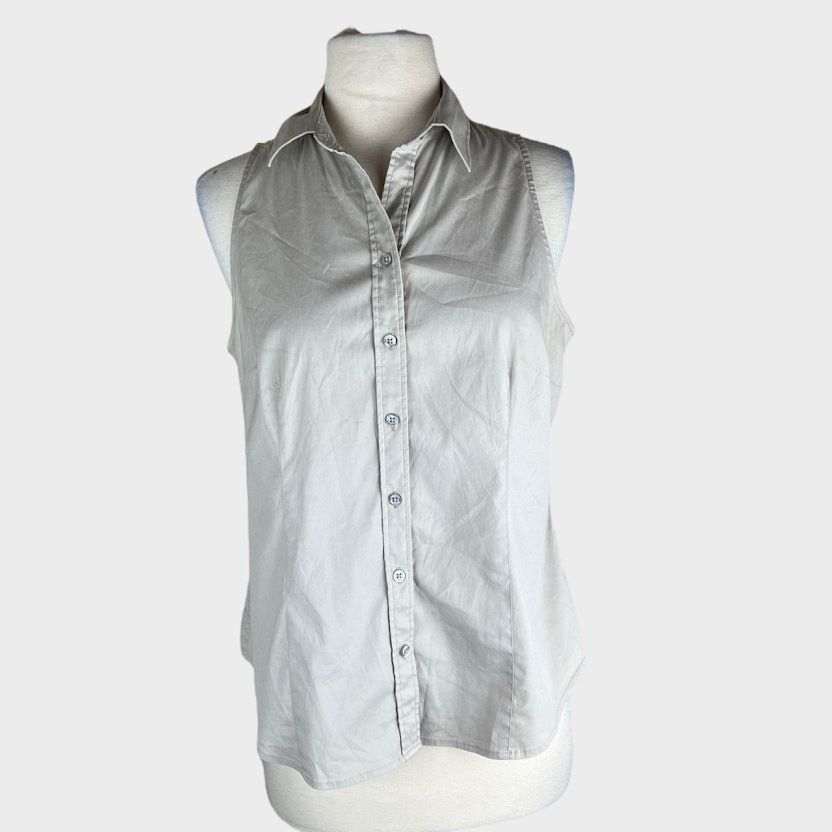 Ann Taylor Ann Taylor | Sleeveless Essential Shirt Vintage Y2k | Size 8 Size M / US 6-8 / IT 42-44 - 4 Thumbnail