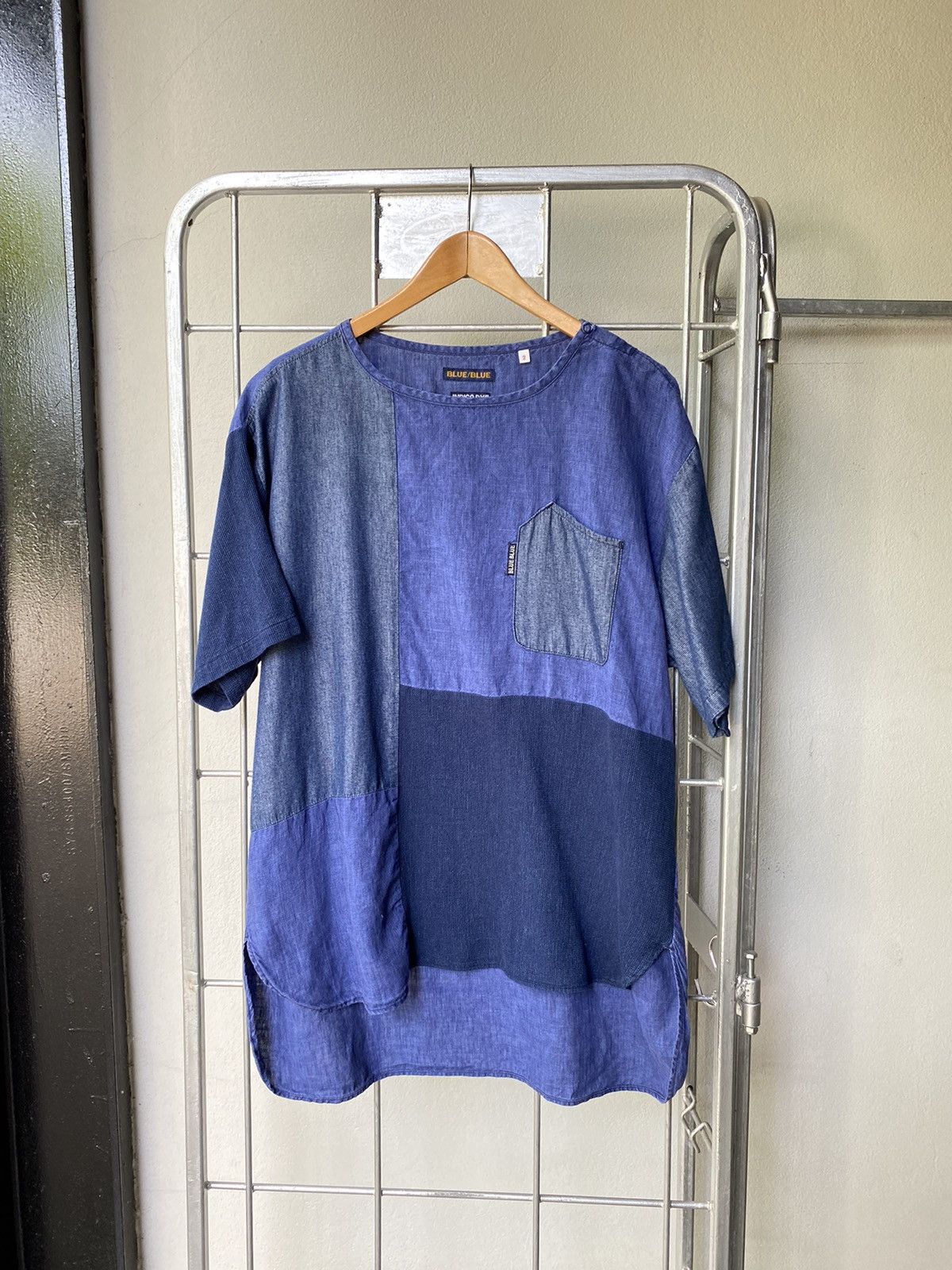 Blue Blue Japan BLUE/BLUE indigo dry patchwork top Size US M / EU 48-50 / 2 - 10 Thumbnail
