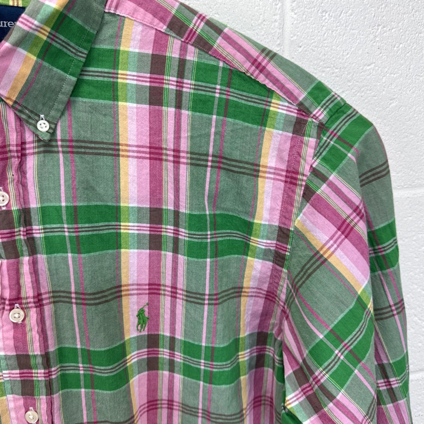 Ralph Lauren Polo Ralph Lauren Shirt Mens XL Classic Fit Plaid Long Sleeve Button-Down Multicolor Logo 17 1/2 Regular Button-Up Everyday Classic Mens Size US XL / EU 56 / 4 - 7 Thumbnail