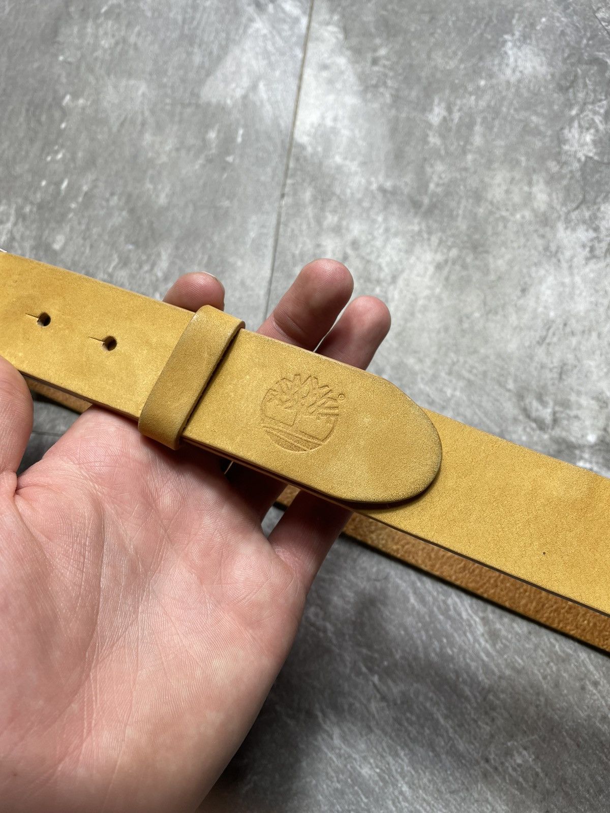 Timberland Vintage Timberland Big Logo Nubuck Leather Belt Rare Size ONE SIZE - 6 Thumbnail