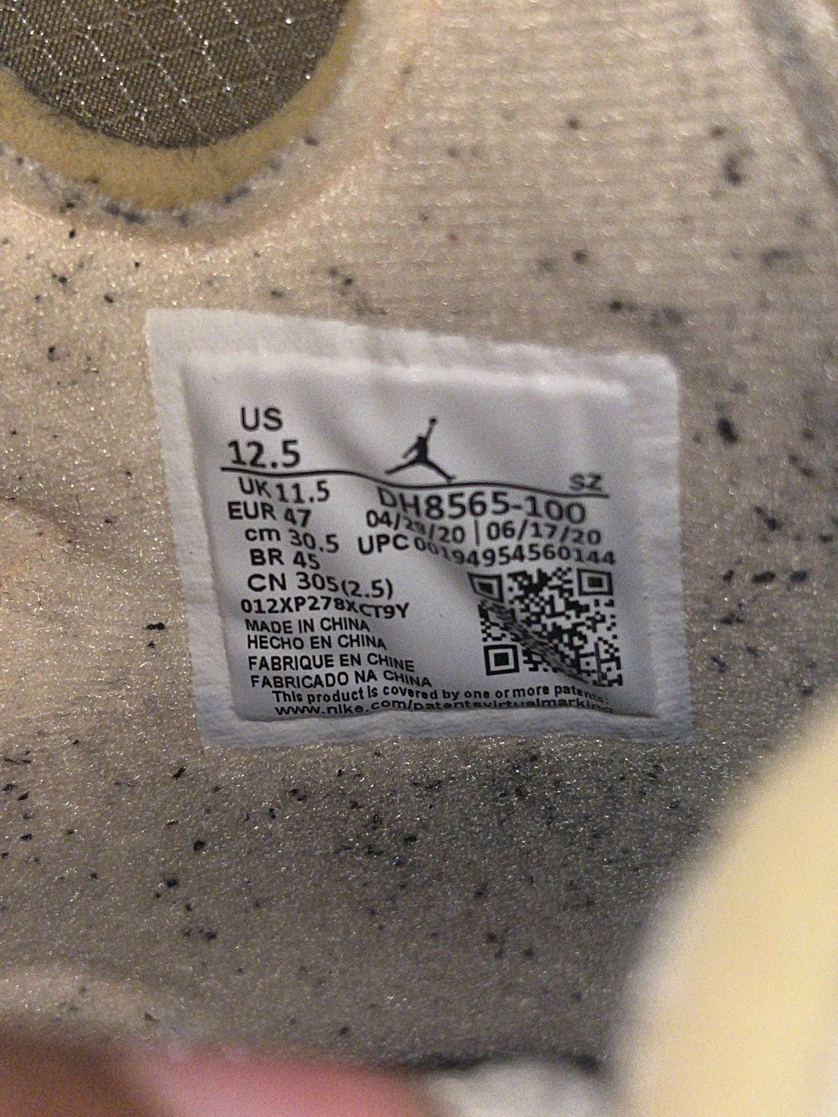Jordan Brand × Off-White Off white x Jordan 5 sail size 12 Size US 12 / EU 45 - 6 Thumbnail