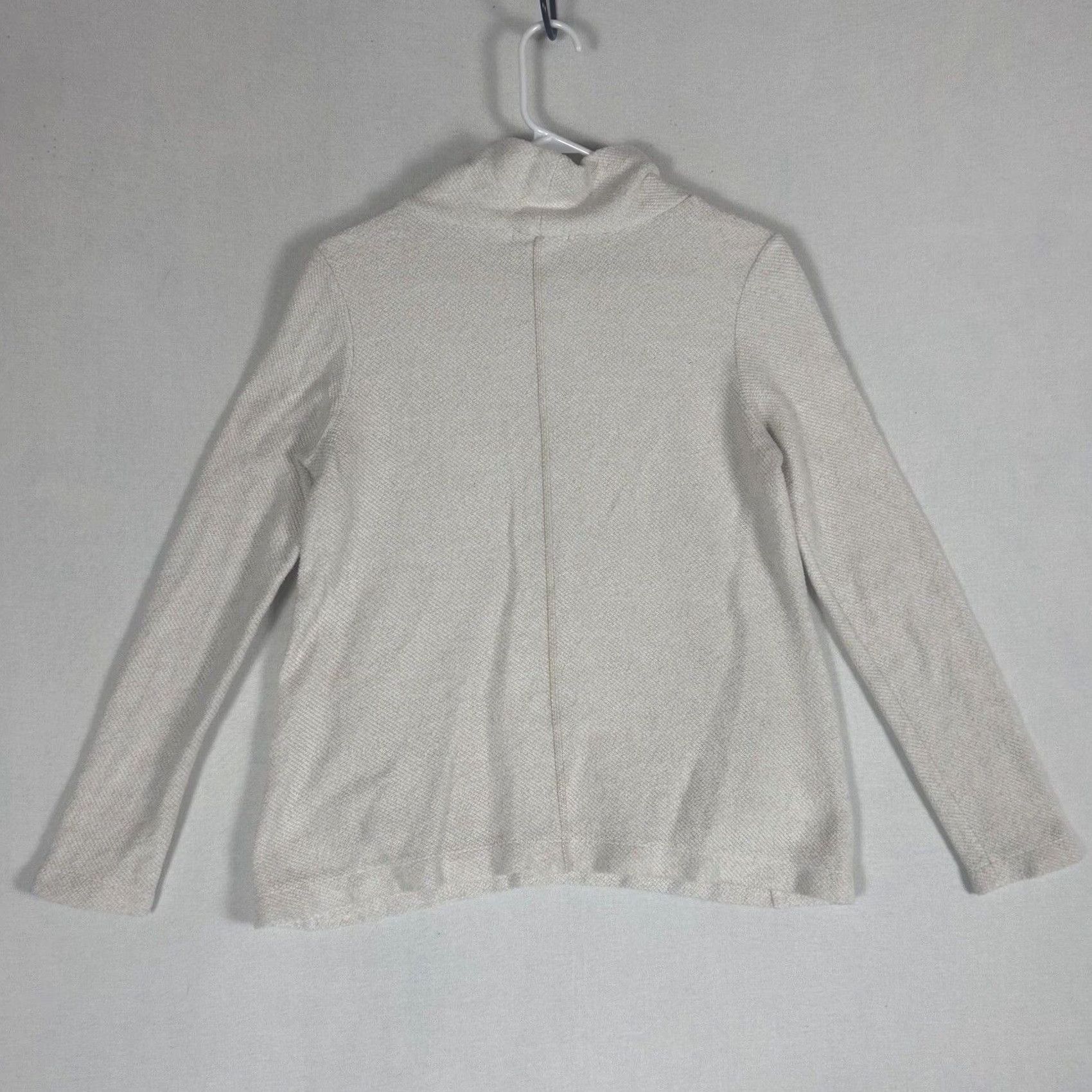 J.Crew J.Crew Mercantile Womens Long Sleeve Knit Sweater XS White Mock Neck Pullover Casual Knit Size XS / US 0-2 / IT 36-38 - 6 Thumbnail
