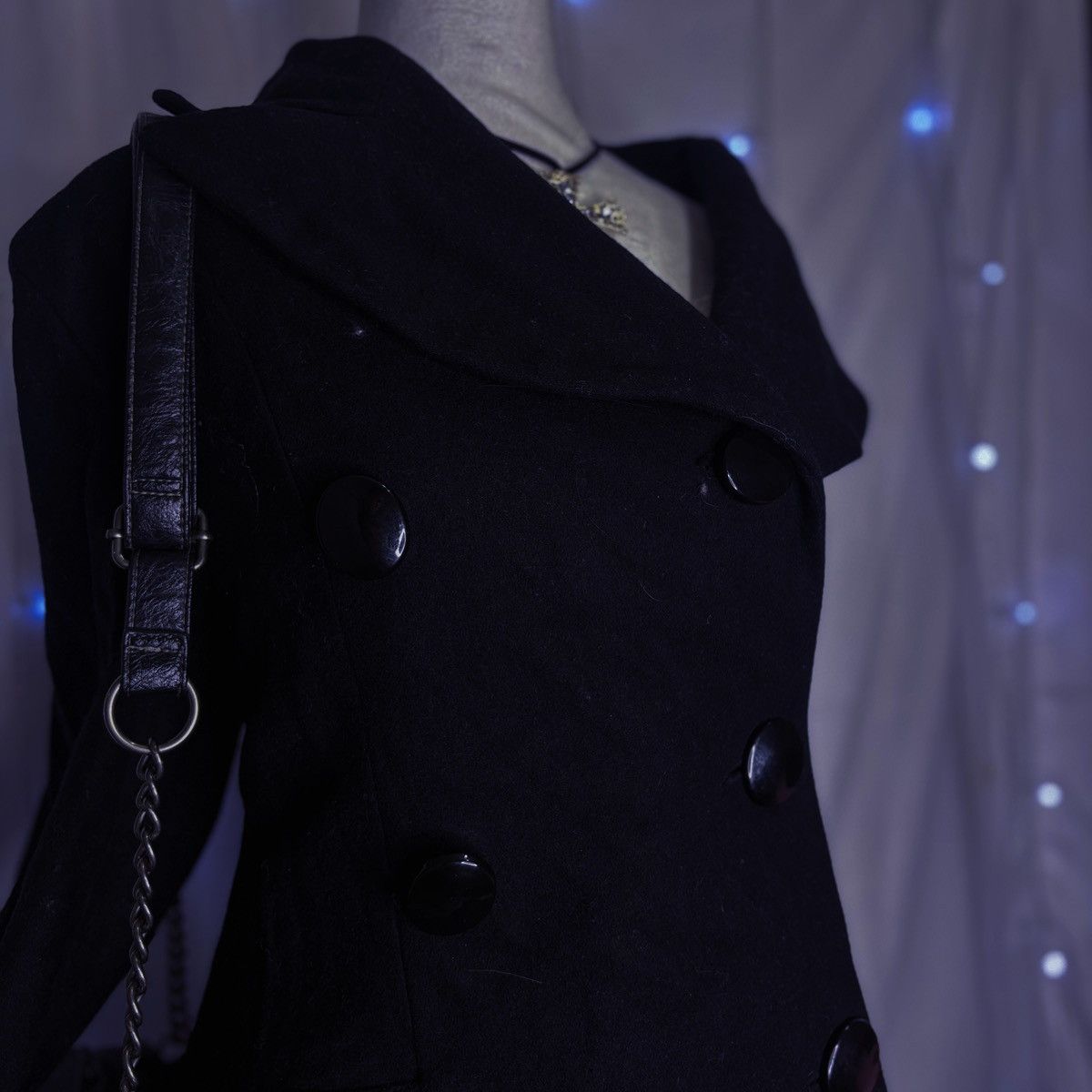 Other Vintage Newport News Black Wool-Blend Coat Size M / US 6-8 / IT 42-44 - 2 Thumbnail