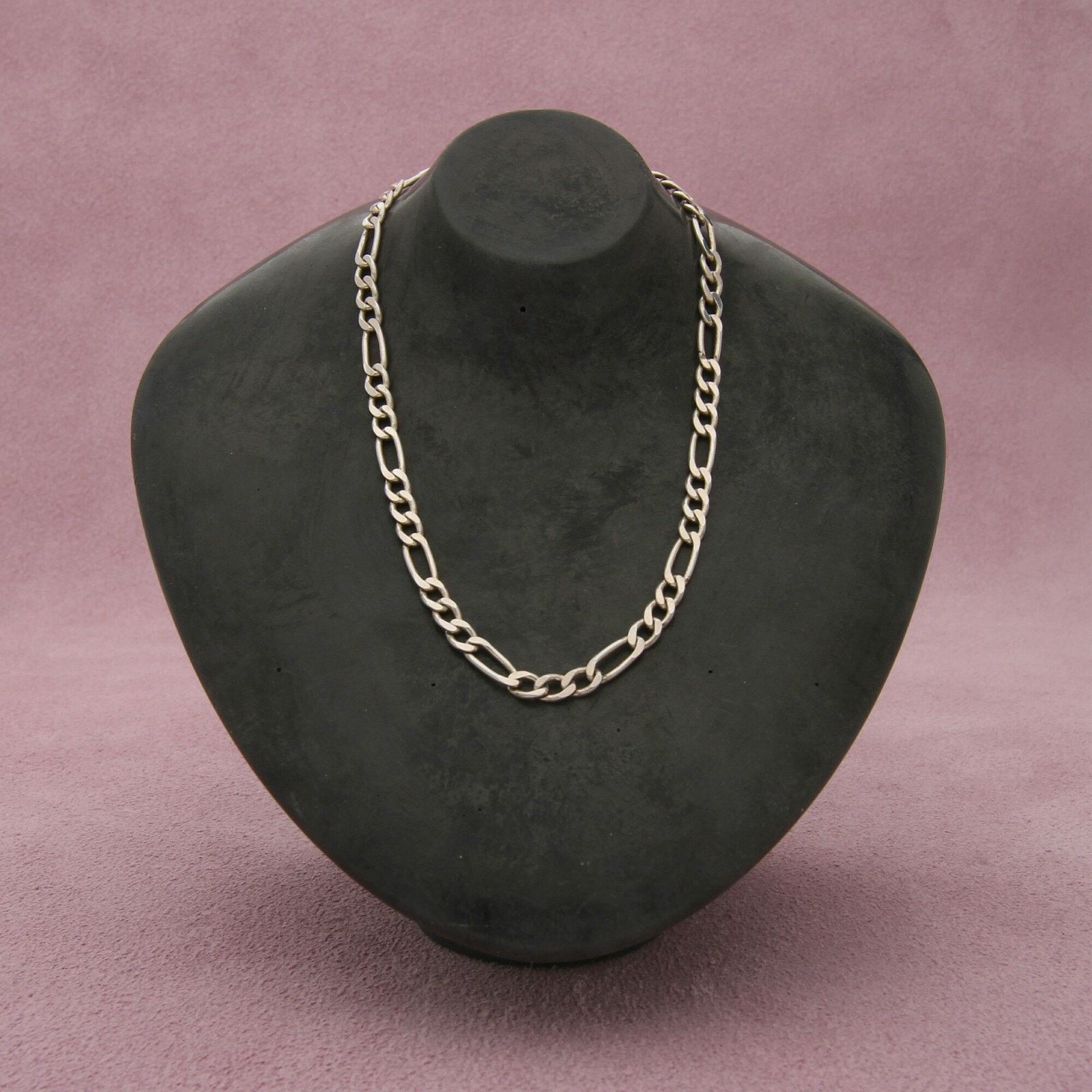 Sterling Silver sterling silver mens italy 3mm figaro chain necklace 20in Size ONE SIZE - 1 Thumbnail