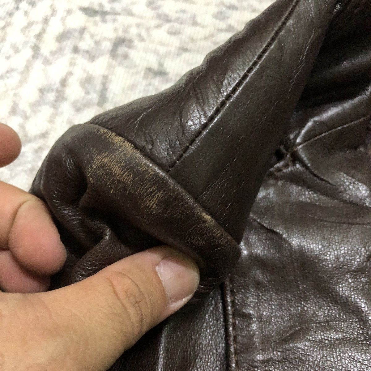 Designer × Karl Lagerfeld × Vintage Rare Distressed Vintage Karl Lagerfeld Leather Jacket Size US XXS / EU 40 - 6 Thumbnail