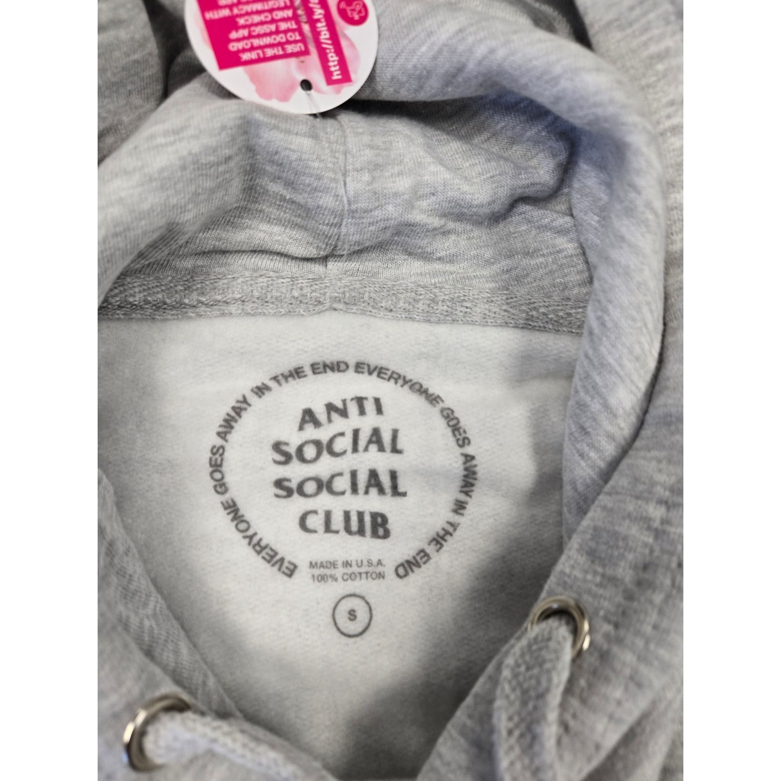 Anti Social Social Club Anti Social Social Club Berlin Grey Hoodie Size Small New Size S / US 4 / IT 40 - 4 Thumbnail