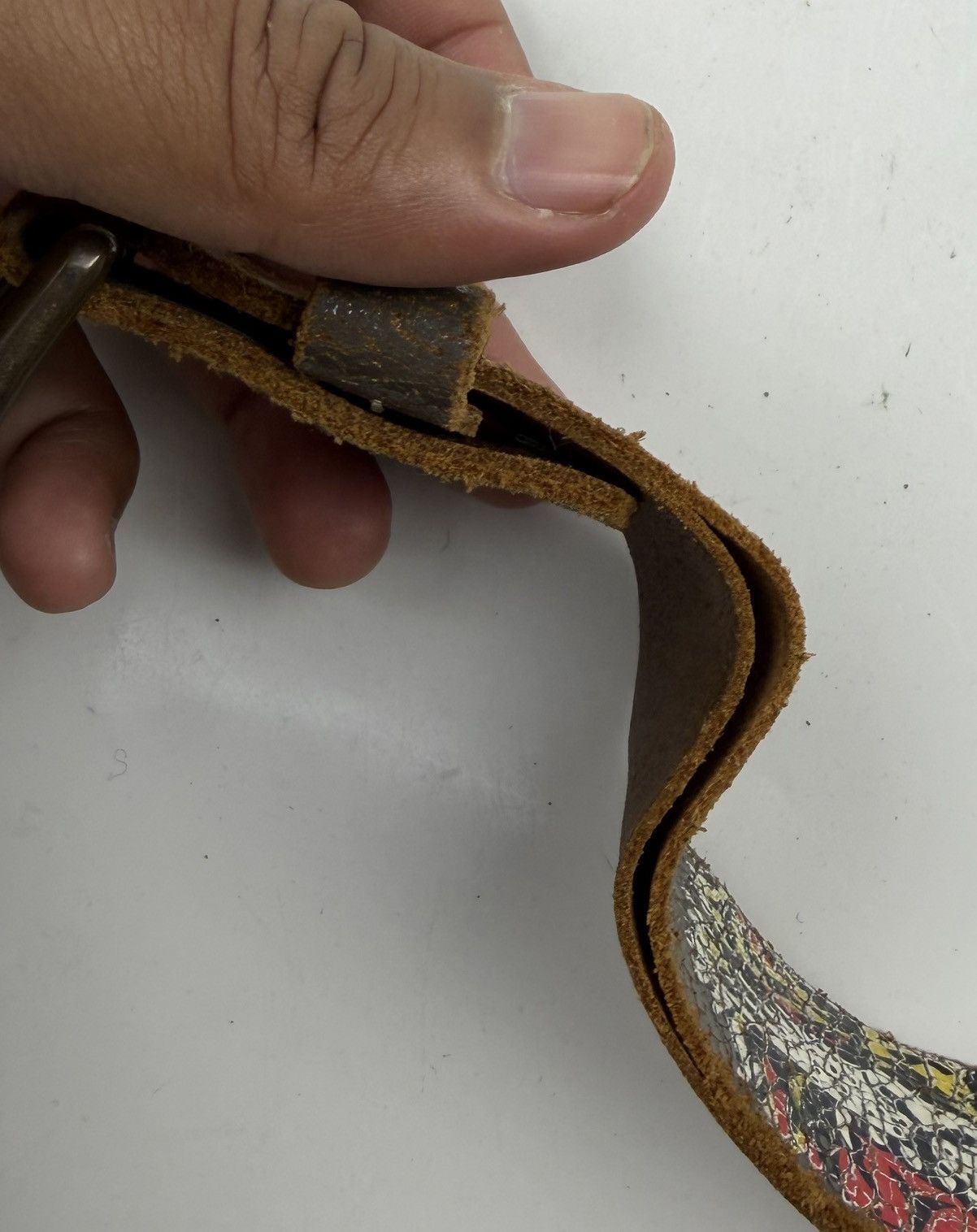Ed Hardy distressed ed hardy studded leather belt tc53 Size 34 - 6 Thumbnail