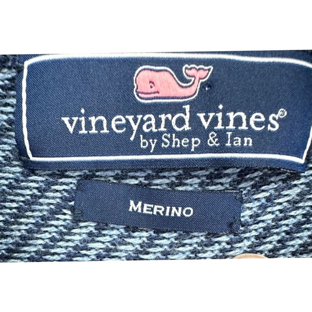 Vineyard Vines Vineyard Vines Pullover Sweater Mens Small Blue Mille Merino Wool Quarter Zip Shirt Men Small Blue Merino Wool 41 Chest 27 Length Size US S / EU 44-46 / 1 - 4 Thumbnail