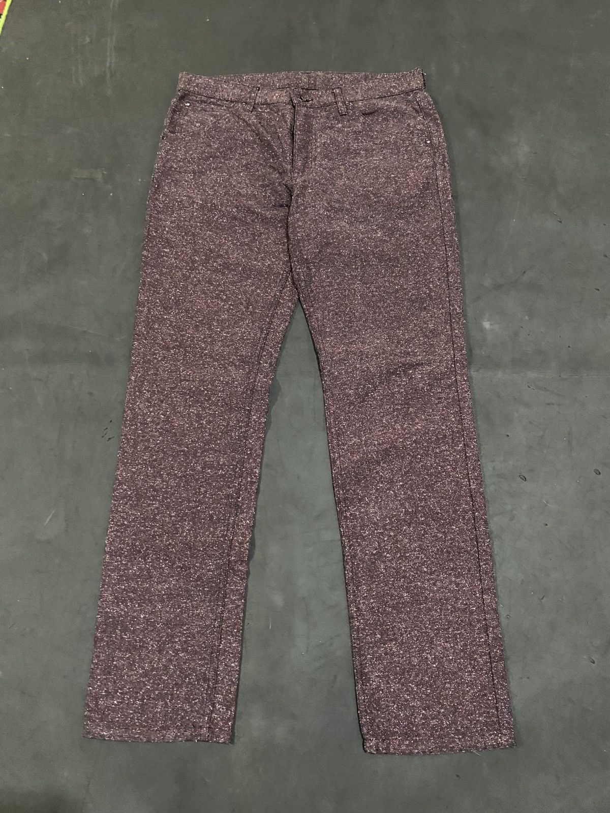 Issey Miyake × Japanese Brand × gomme Maroon Japanese Pants Issey Miyake Size US 33 - 1 Thumbnail