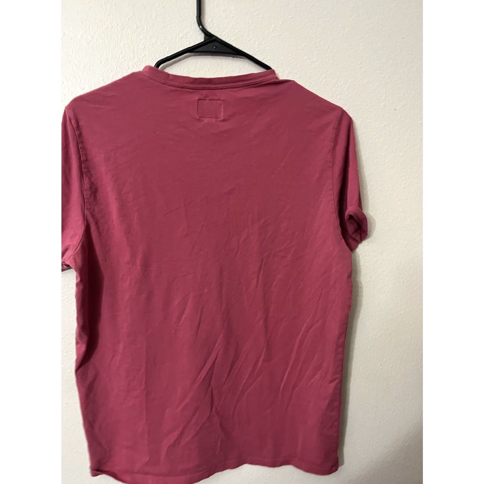 Guess GUESS Graphic Logo T-Shirt Mens Medium Pink Crew Neck Casual Cotton Stretch Size US M / EU 48-50 / 2 - 2 Thumbnail
