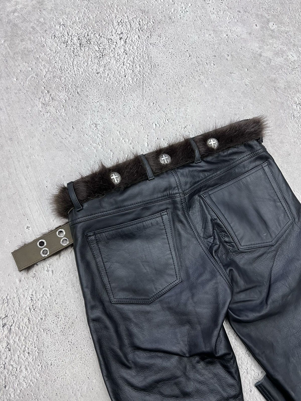 Hysteric Glamour Rare Fur Fuzzy Hysteric Glamour style long leather belt y2k Size ONE SIZE - 6 Thumbnail