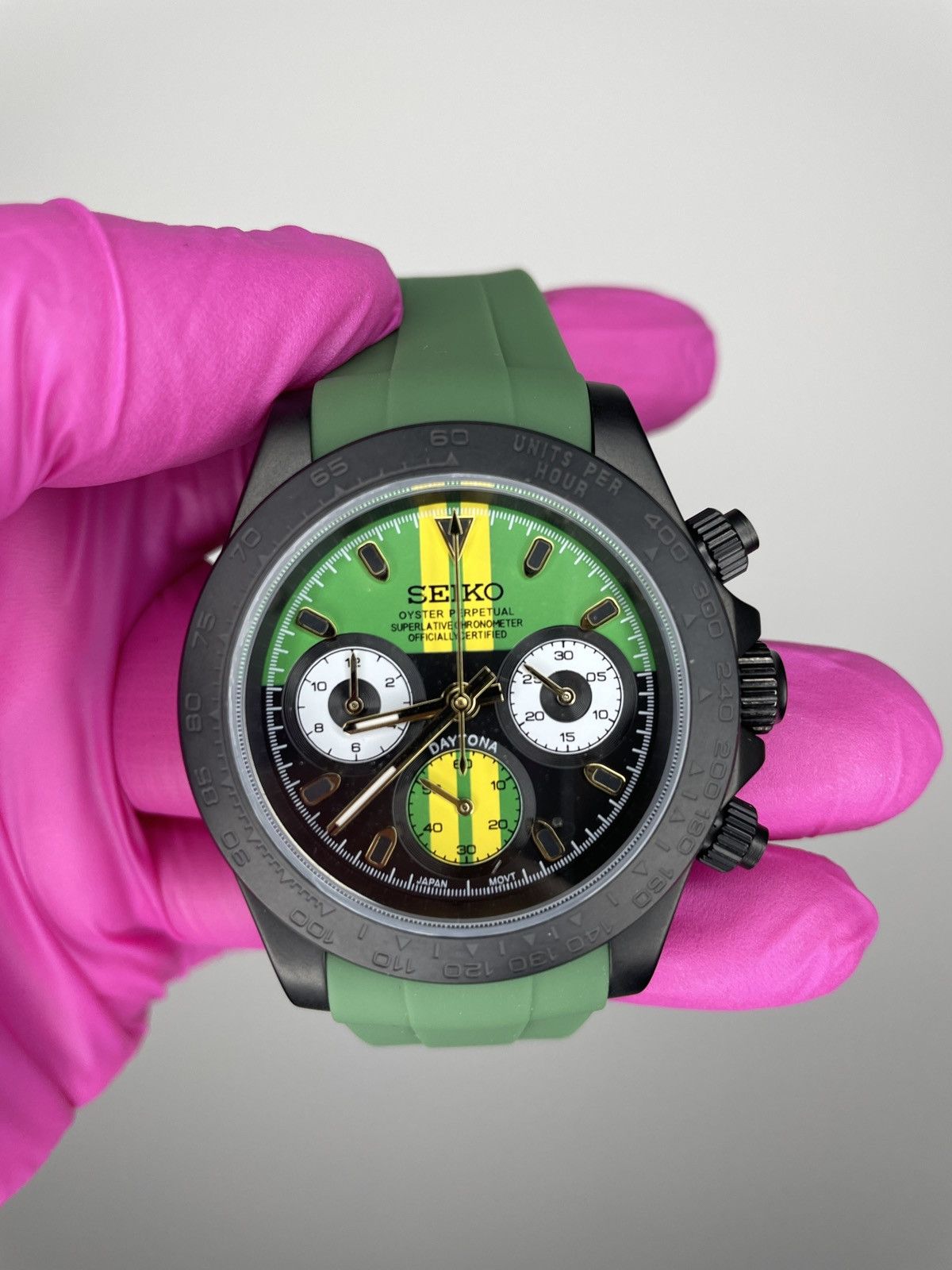 image of Seiko Daytona Green Sport Mod, Men's