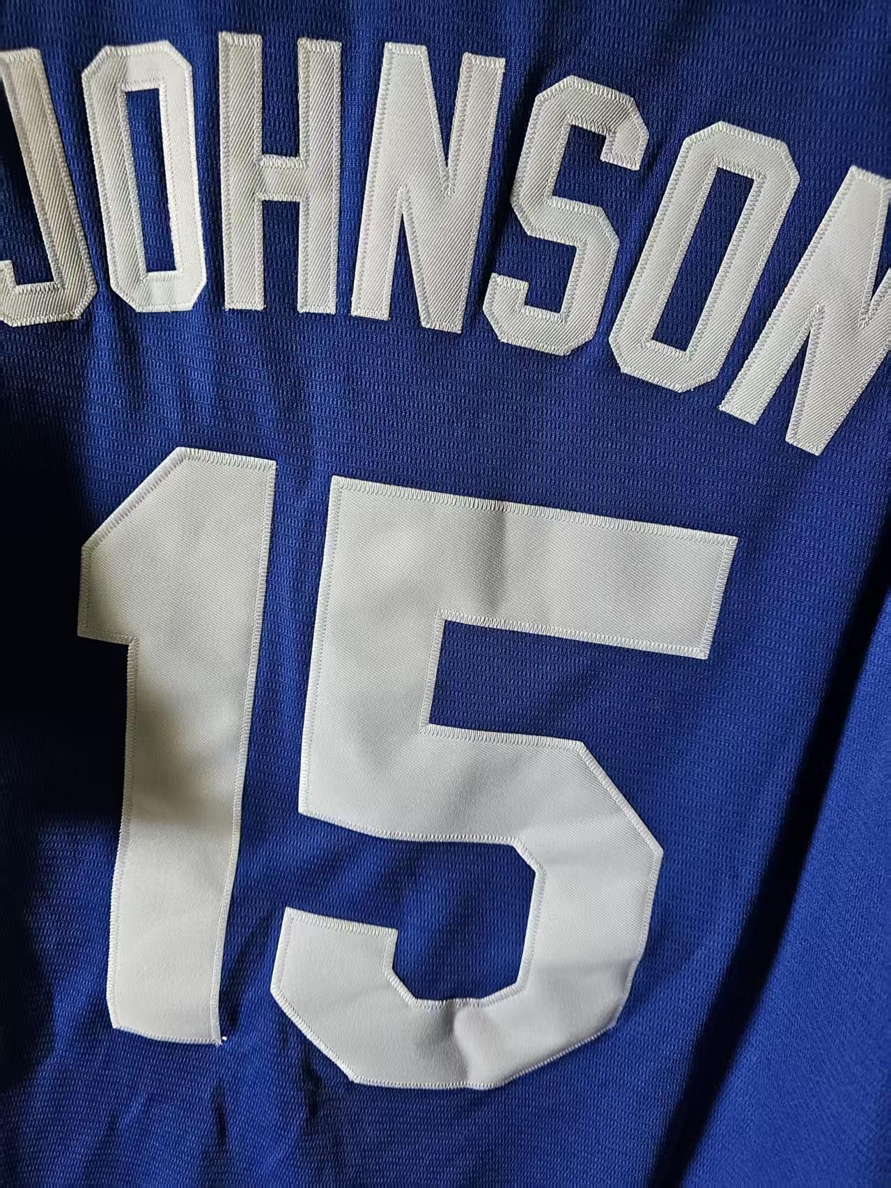 MLB Los Angeles Dodgers #15 Johnson Jersey Blue Size US XL / EU 56 / 4 - 4 Thumbnail