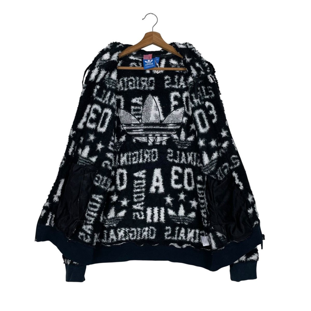 Adidas Adidas Fullprint Fleece Zipper Hoodie Size US M / EU 48-50 / 2 - 12 Thumbnail
