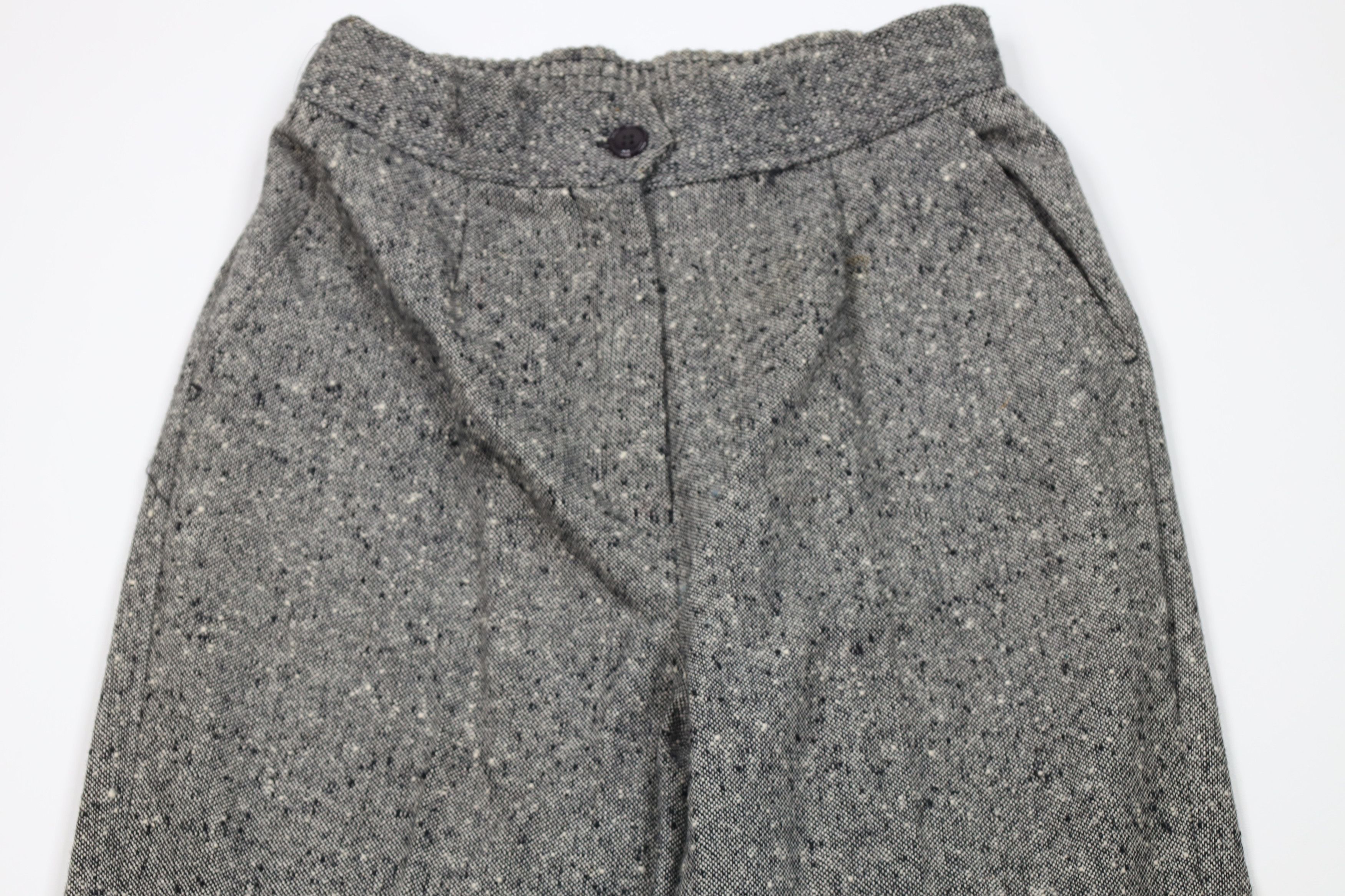 Vintage Vintage 70s Rockabilly Fleck Wool Tweed Bell Bottoms Pants Size 36" / US 14 / IT 50 - 2 Thumbnail