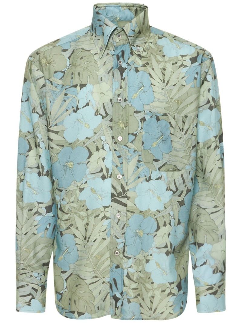 Tom Ford o1y0425 Patterned Shirt in Multicolor Size US L / EU 52-54 / 3 - 1 Thumbnail