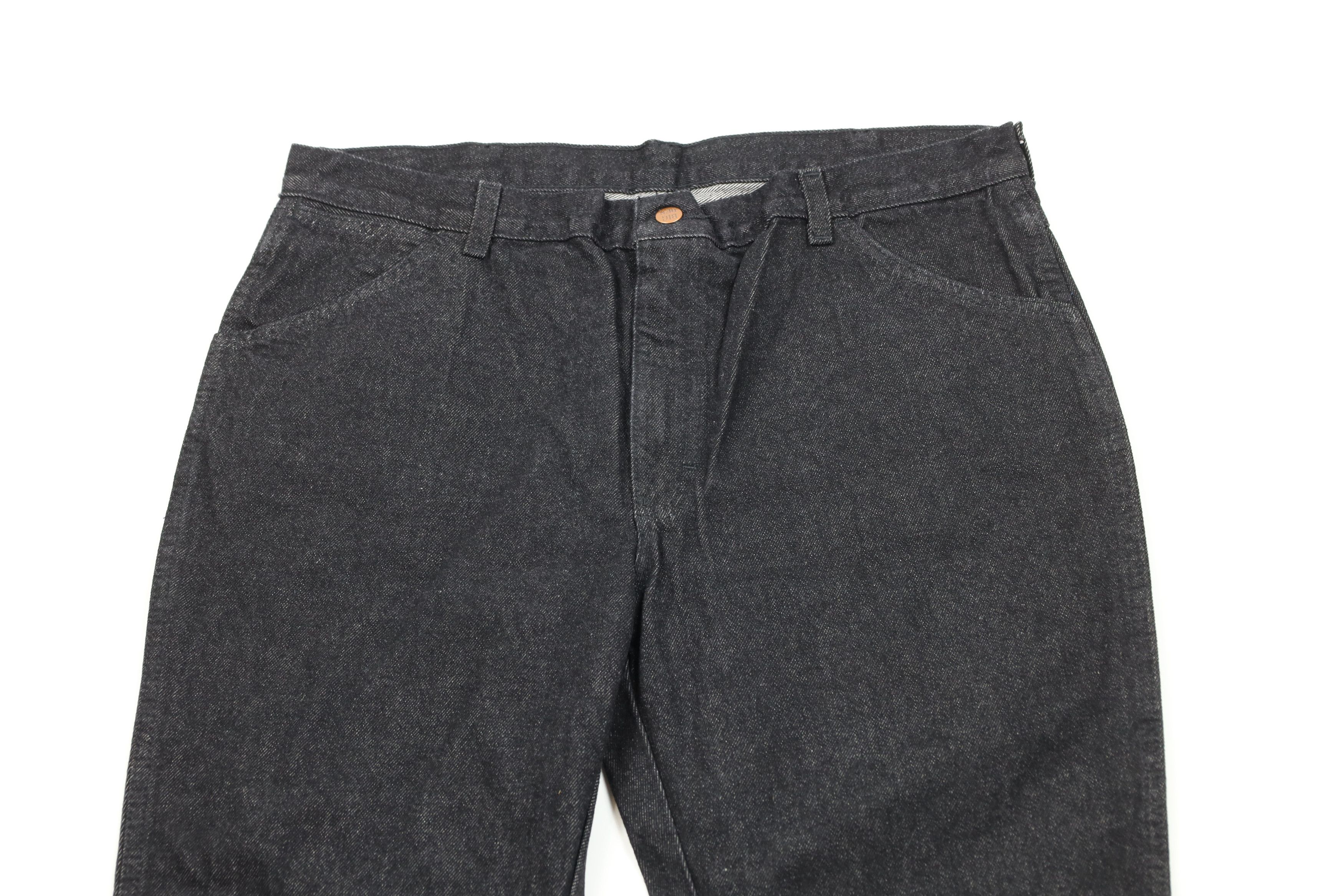 Vintage Vintage 90s Streetwear Wide Leg Denim Jeans Black Cotton Size US 38 / EU 54 - 2 Thumbnail