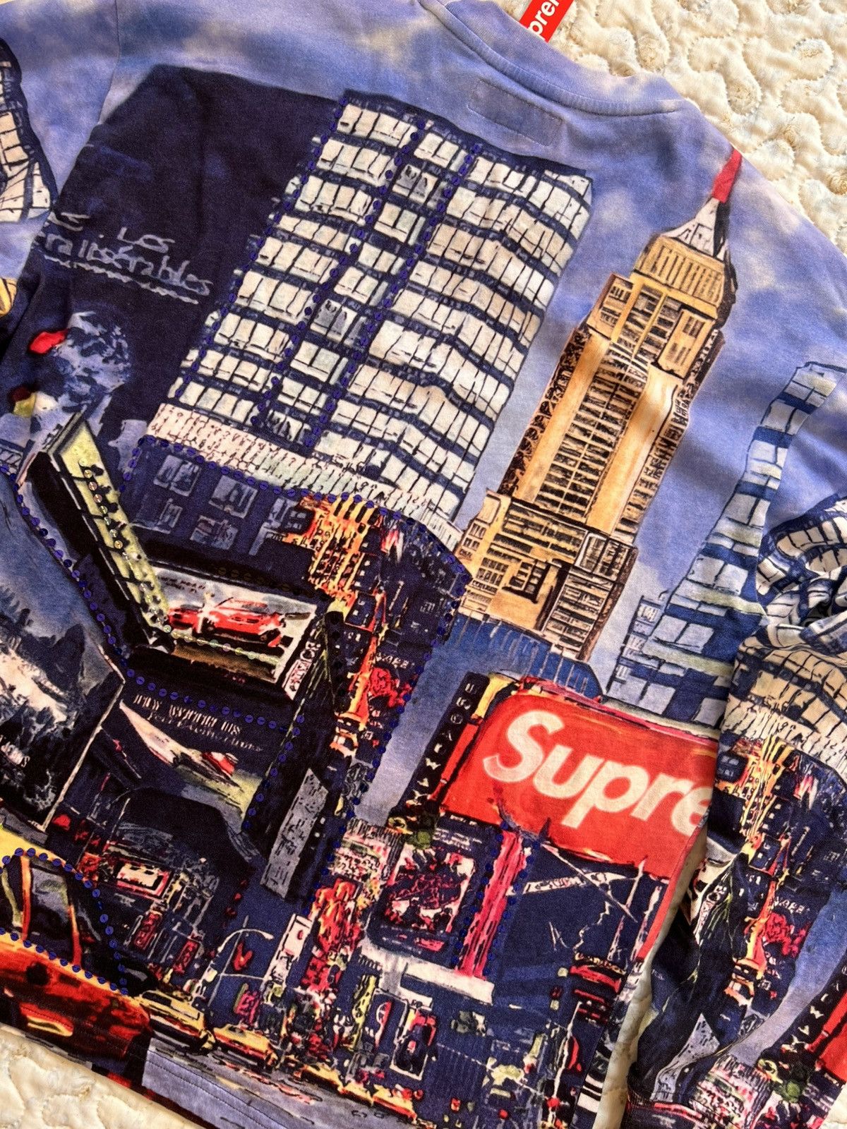 Supreme Supreme skyline day Sequin L S top long sleeve New York tee Size US M / EU 48-50 / 2 - 8 Thumbnail