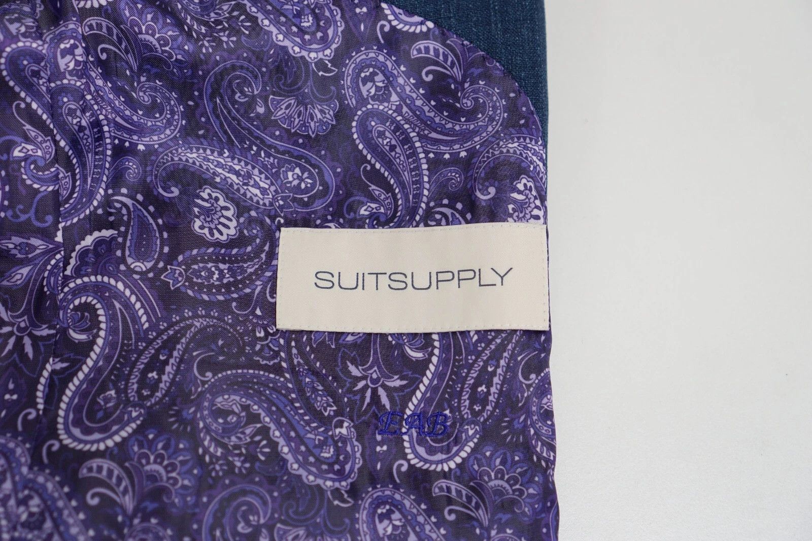 Suitsupply Men Suitsupply Blazer La Spalla Wool Silk Linen Blue US42S Size 42S - 5 Thumbnail