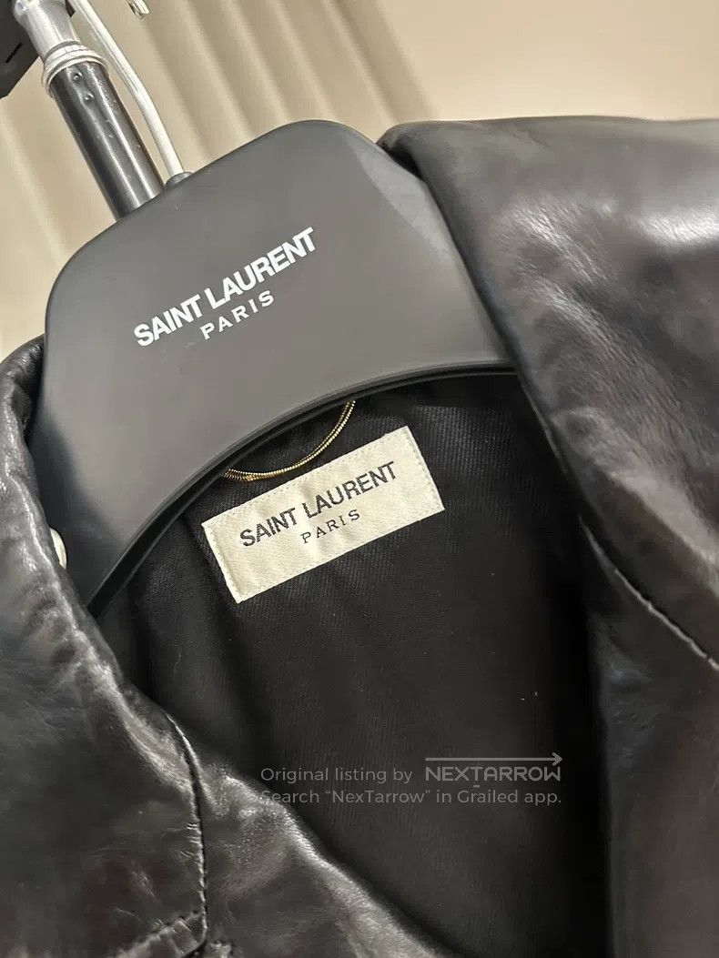 Saint Laurent Paris Saint Laurent Paris Motorcycle Zip Leather Jacket Size XS / US 0-2 / IT 36-38 - 2 Thumbnail