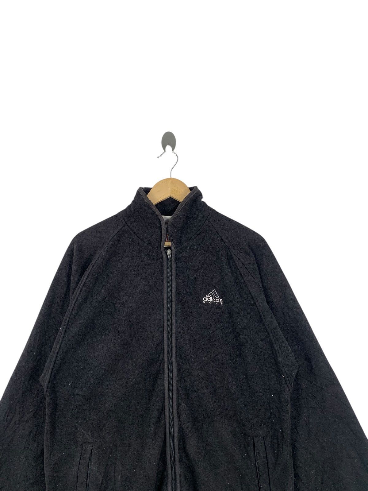 Adidas Vintage ADIDAS GOLF COLLECTION Fleece 3 Stripes Jacket Parka Size US L / EU 52-54 / 3 - 2 Thumbnail